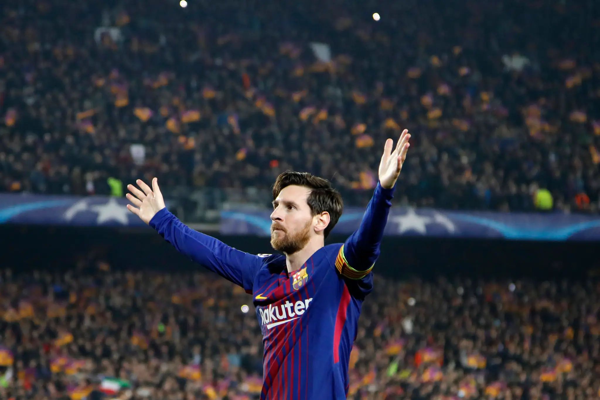 Kapitán Barcelony Lionel Messi.