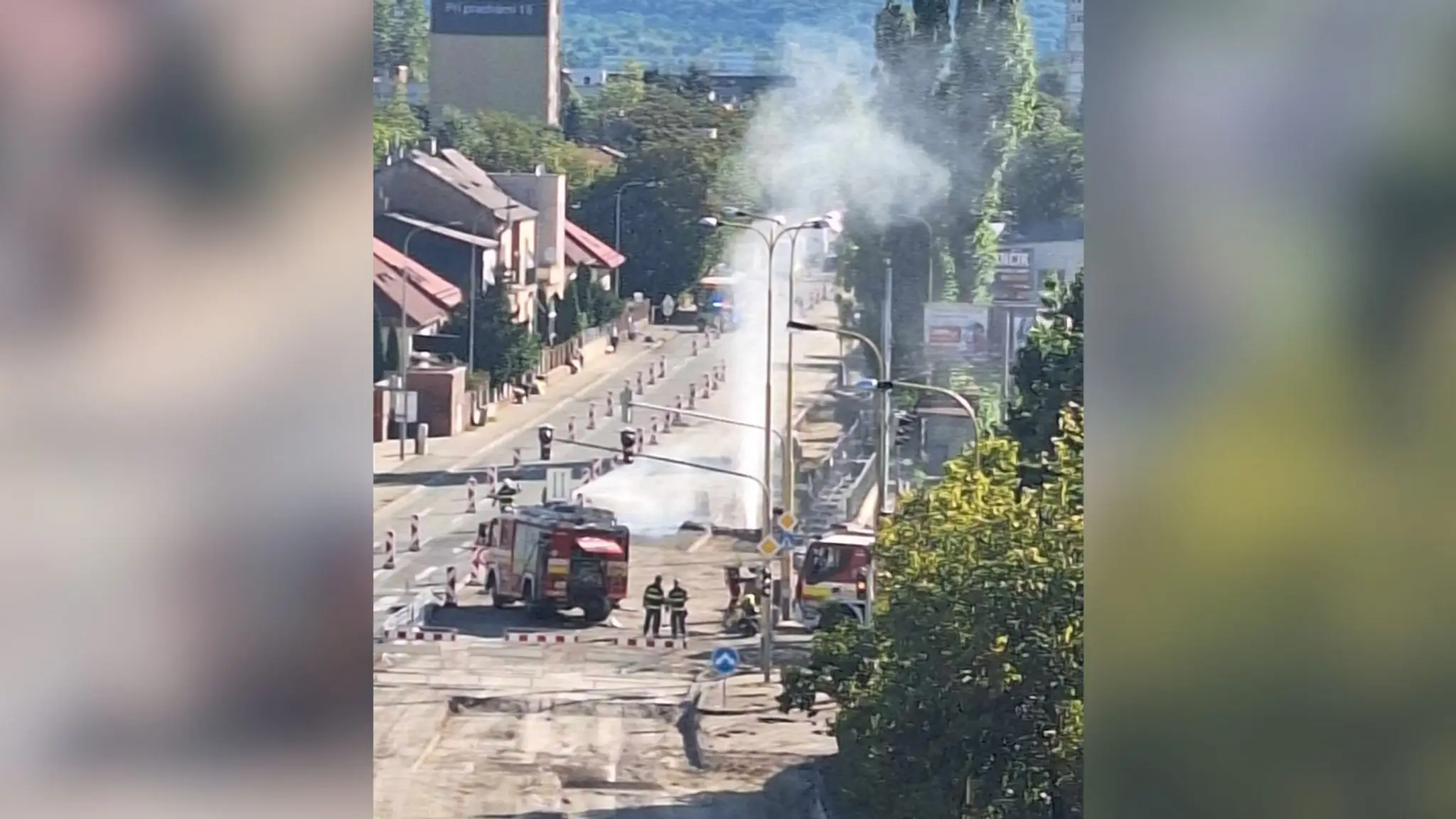 Únik plynu v Košiciach.