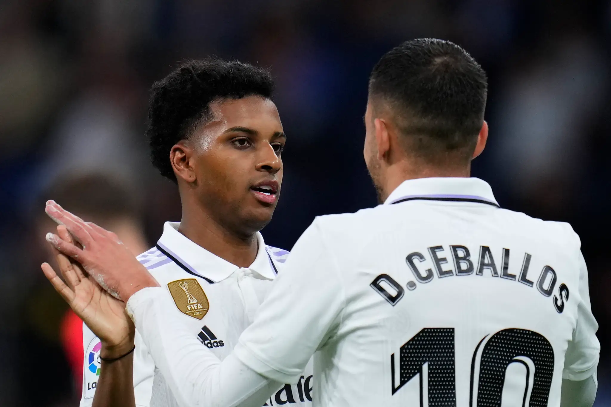 Rodrygo a Dani Ceballos 