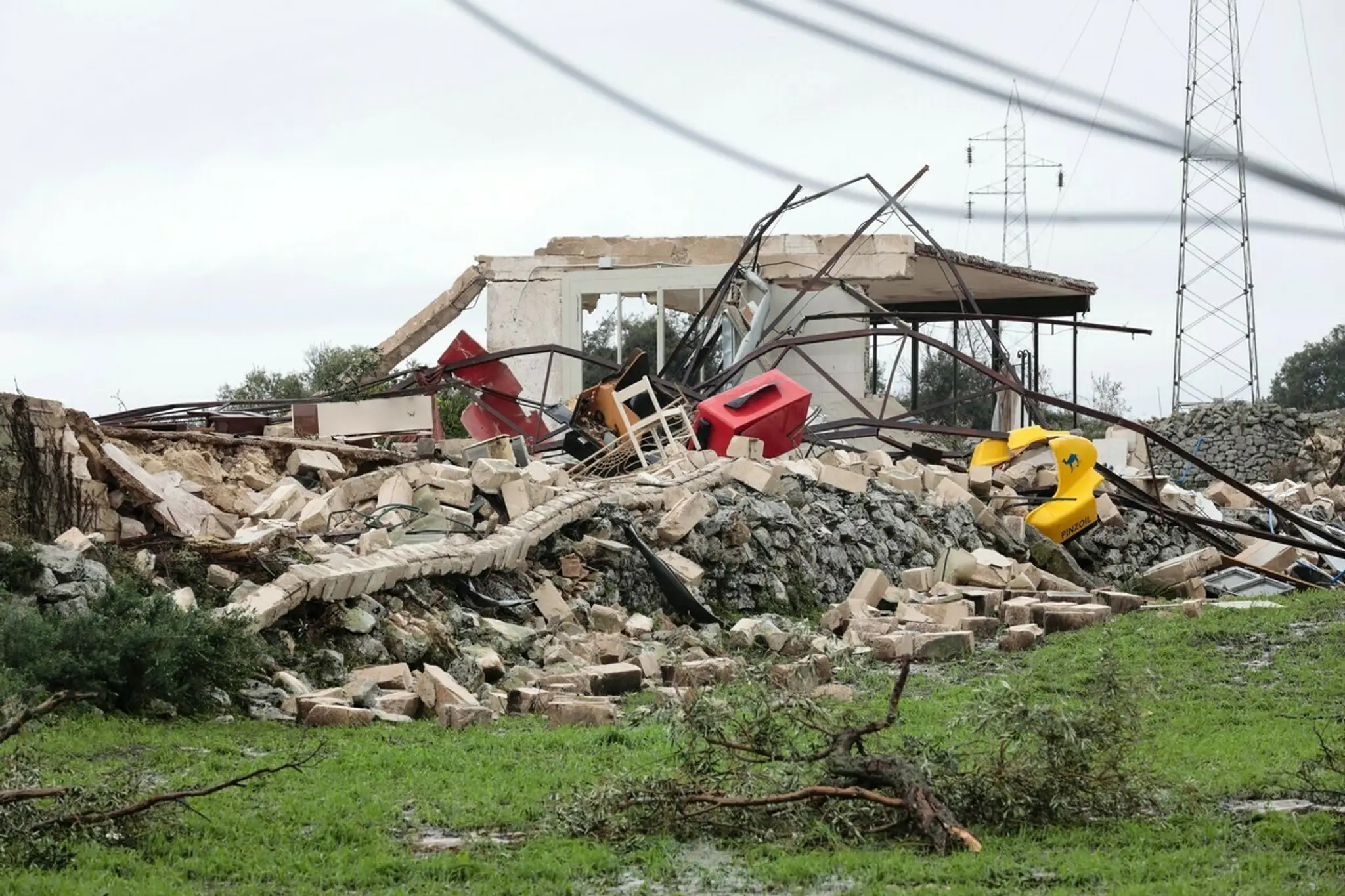 Tornádom zničené mesto Modica.