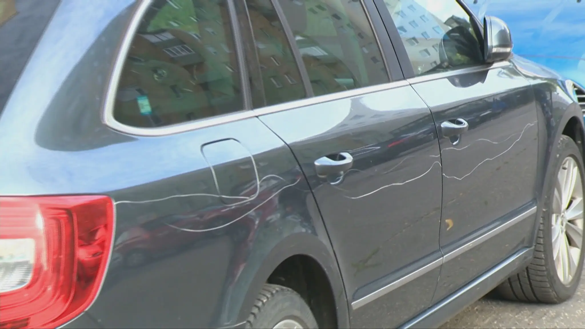 Poškriabané auto