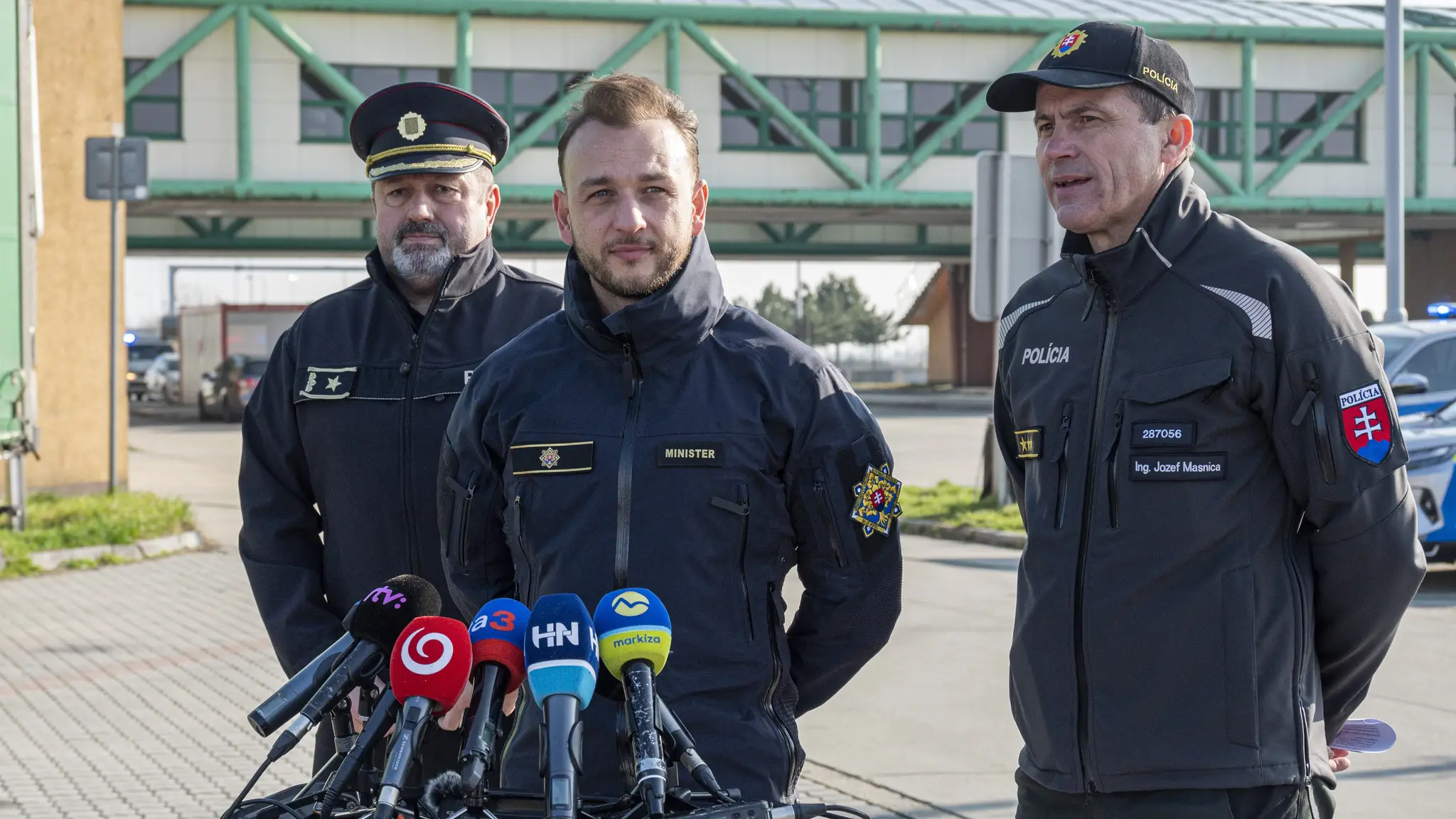 Matúš Šutaj Eštok počas akcie proti nelegálnej migrácii. 