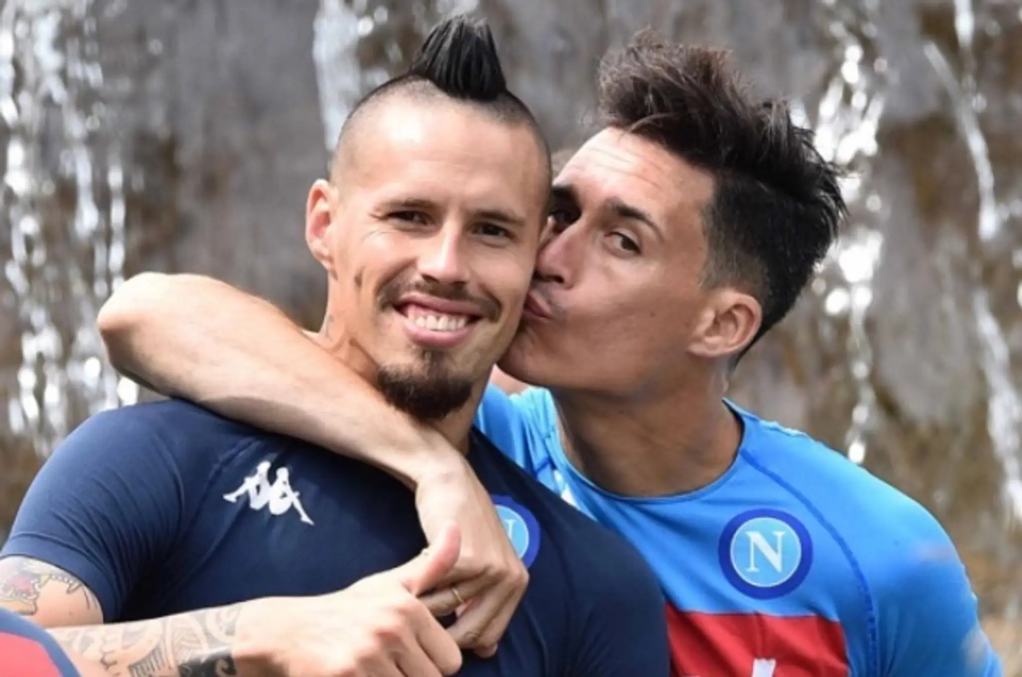 Marek Hamšík so spoluhráčom José Callejonom.