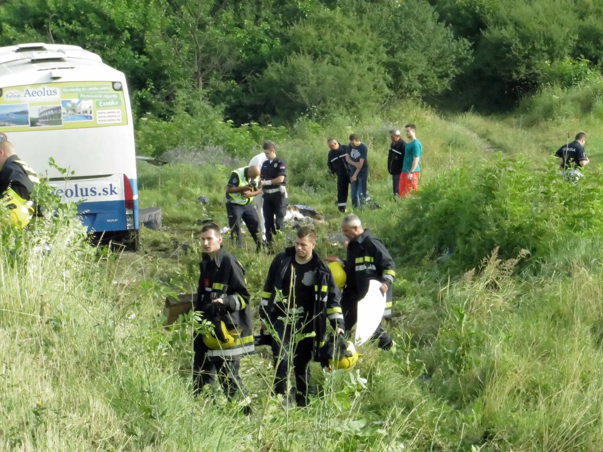 Nehoda slovenského autobusu v Srbsku