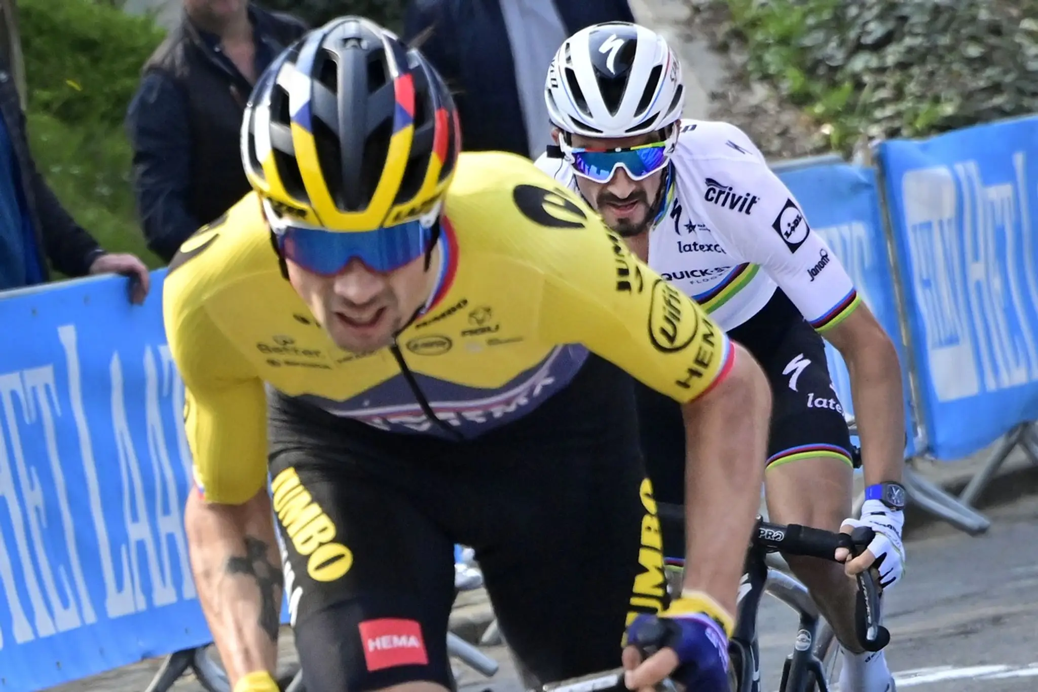 Primož Roglič a Julian Alaphilippe