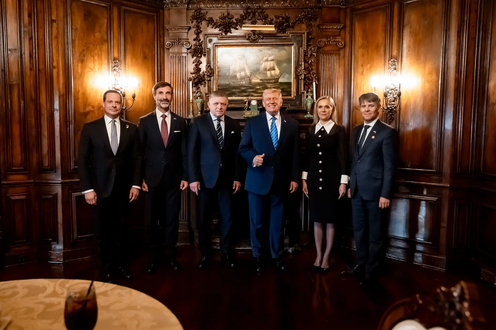 Robert Fico a Donald Trump na Floride USA