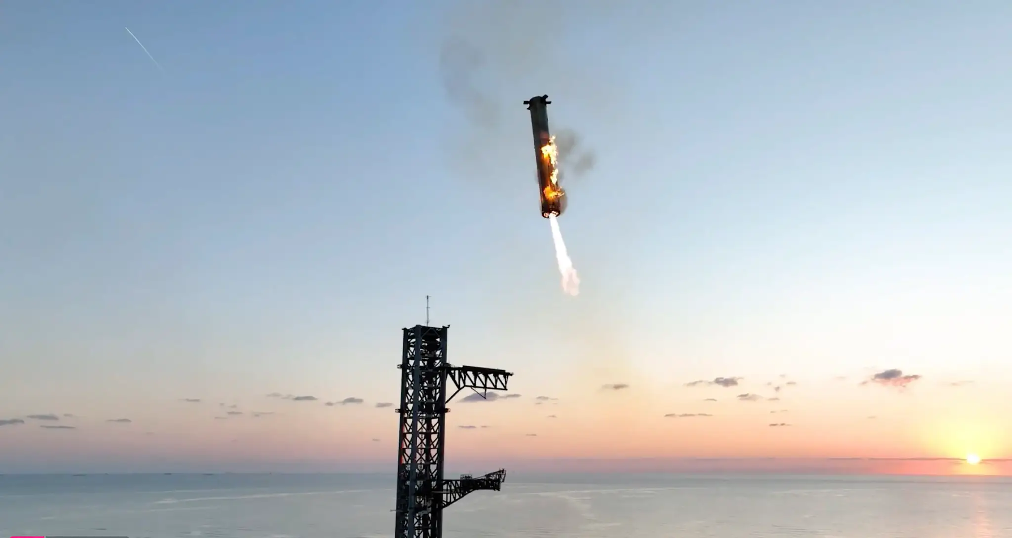 Návrat raketového nosiča Super Heavy