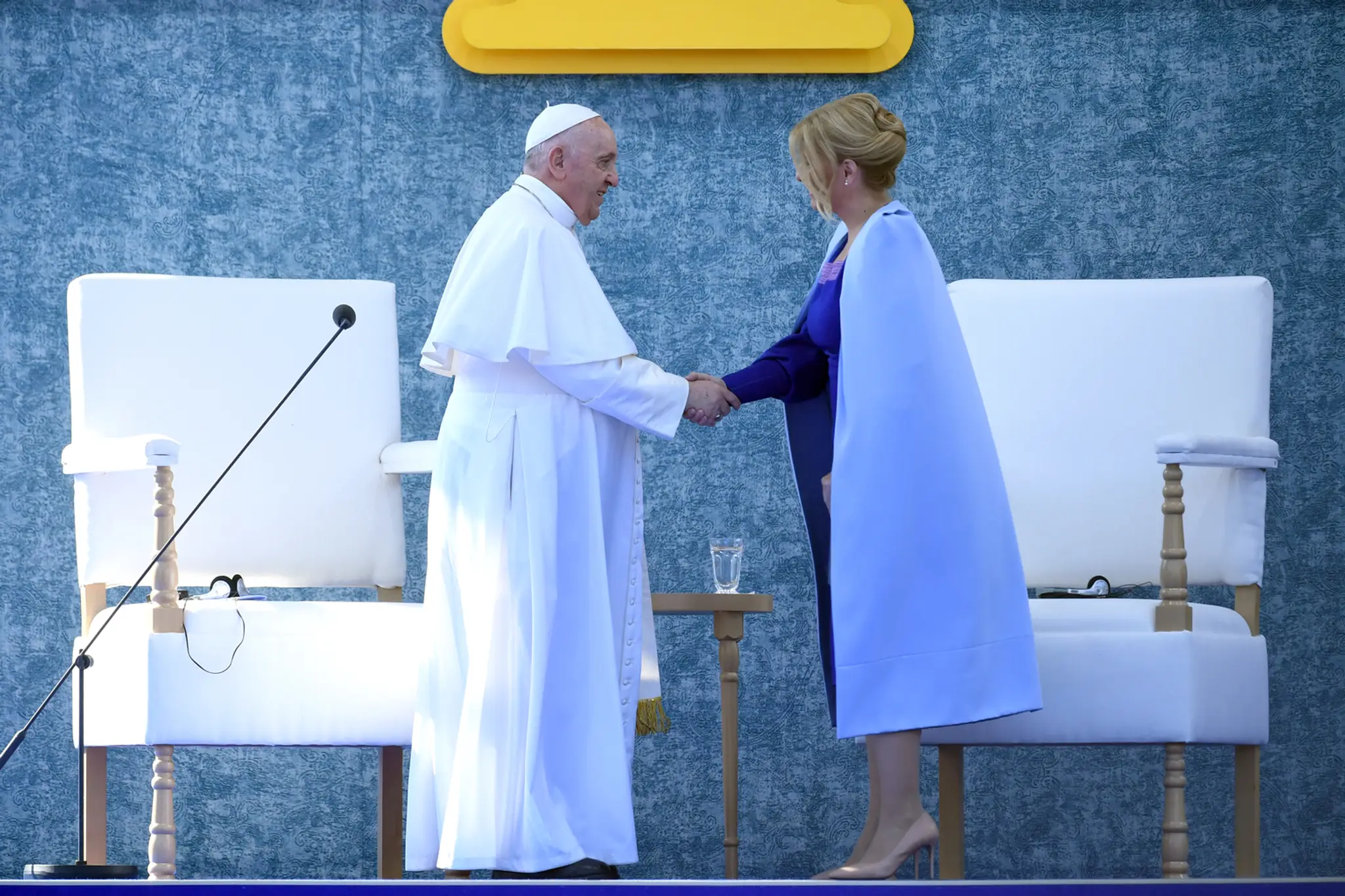 Pápež František a Zuzana Čaputová.
