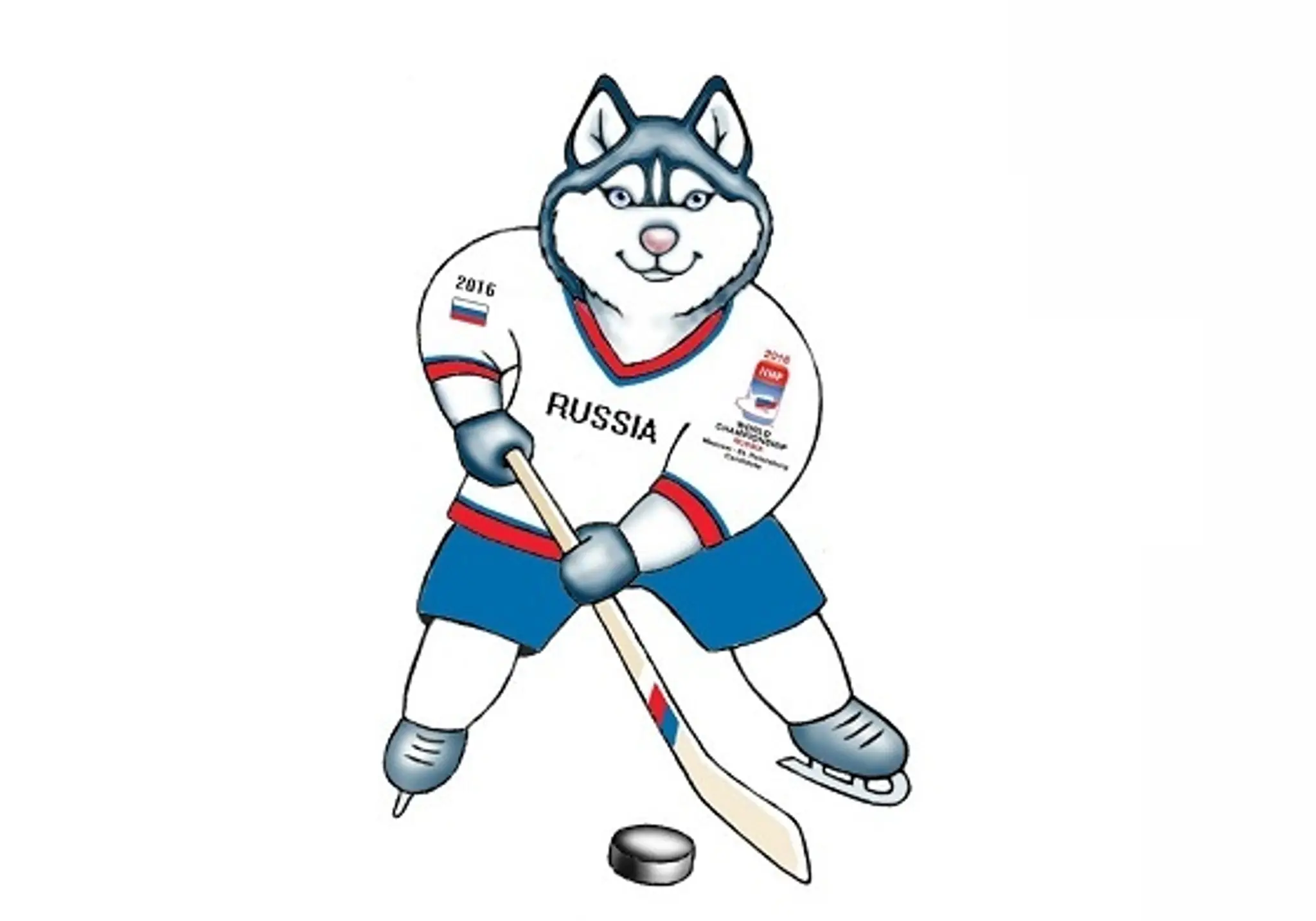 Maskot MS 2016 sa volá Lajka Bajkal.