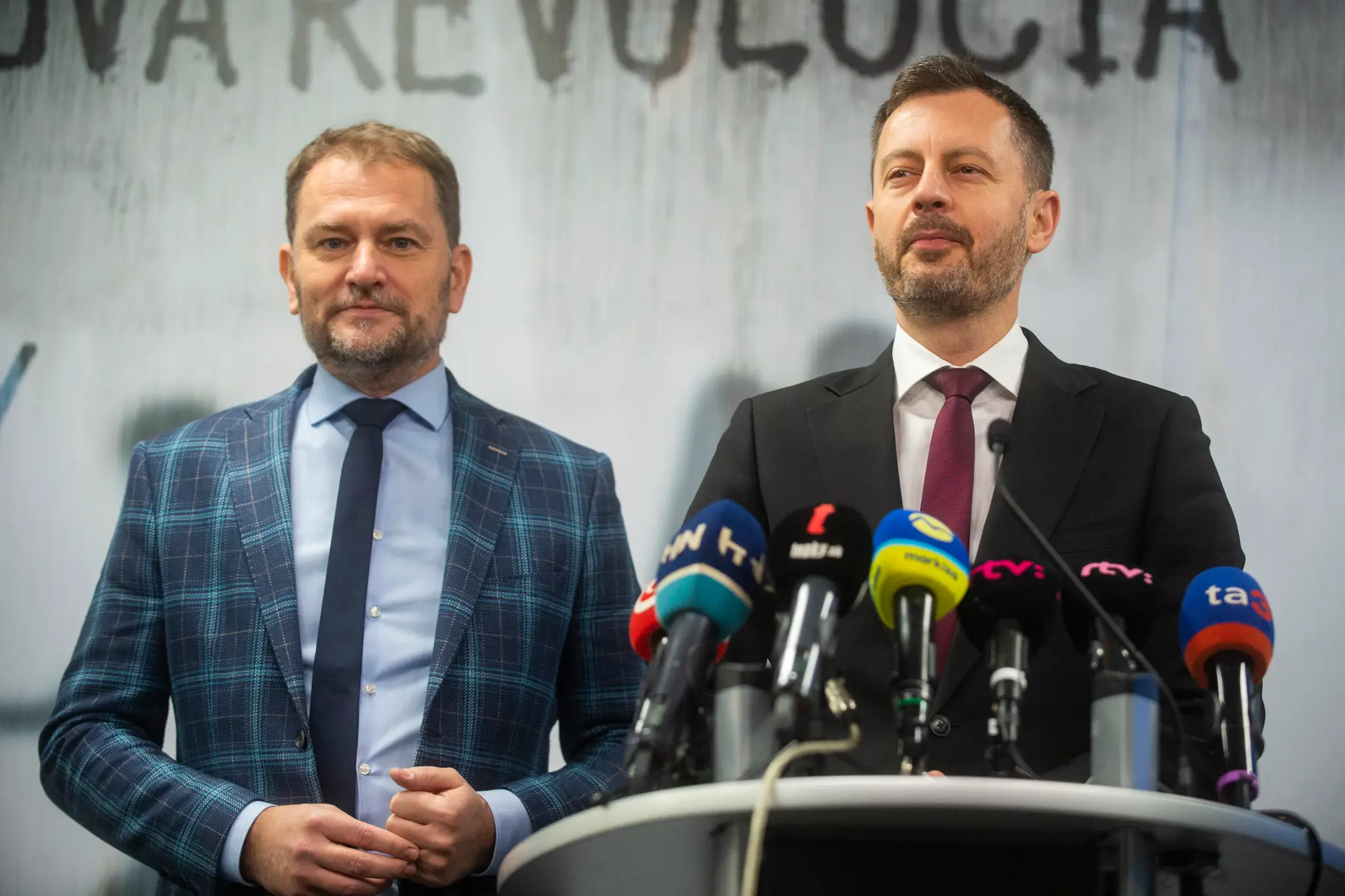 Igor Matovič a Eduard Heger.