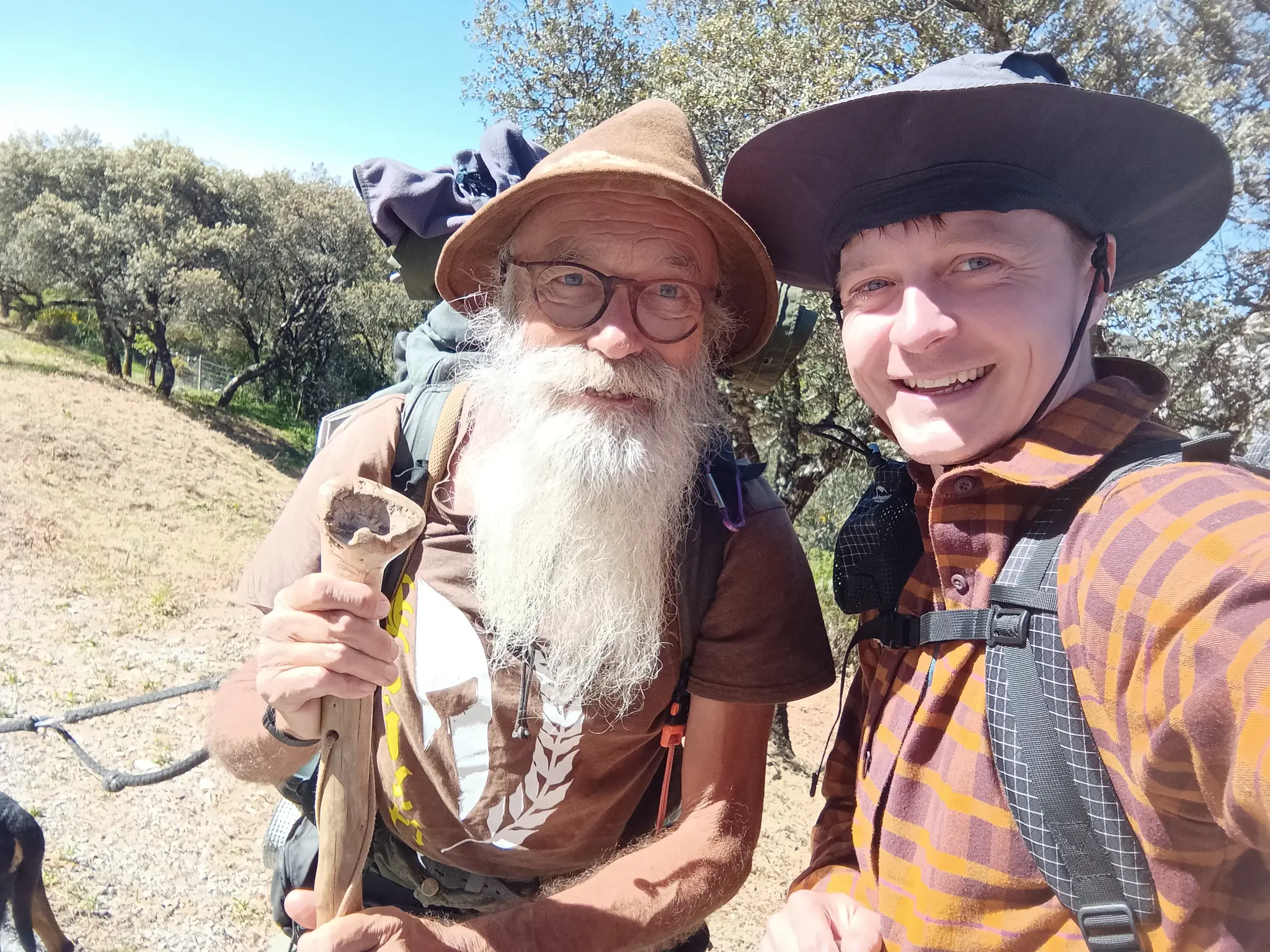 Štvrtý deň na ceste: Peter stretol miestneho neďaleko mesta Ubrique.