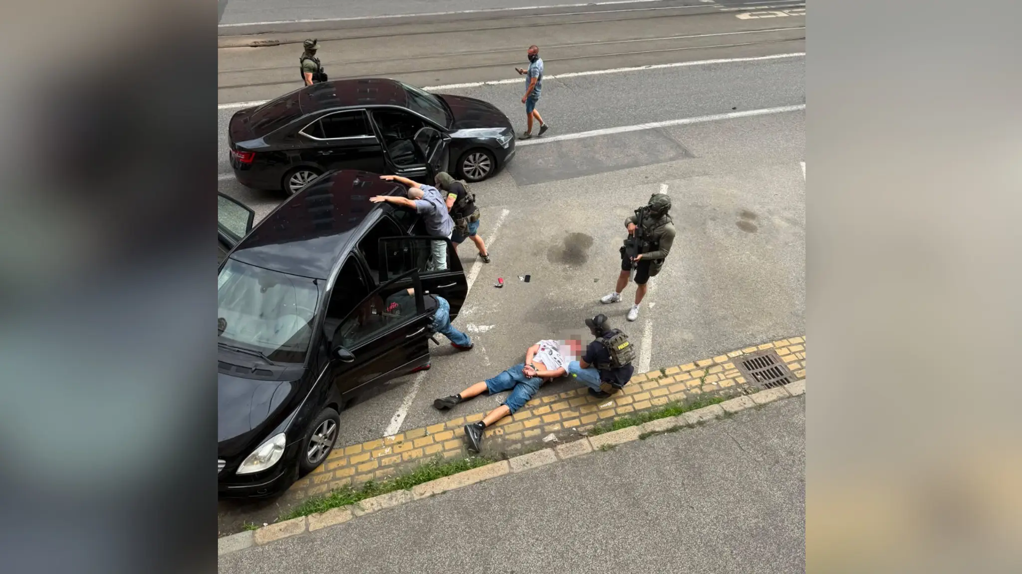 Policajný zásah v centre Bratislavy