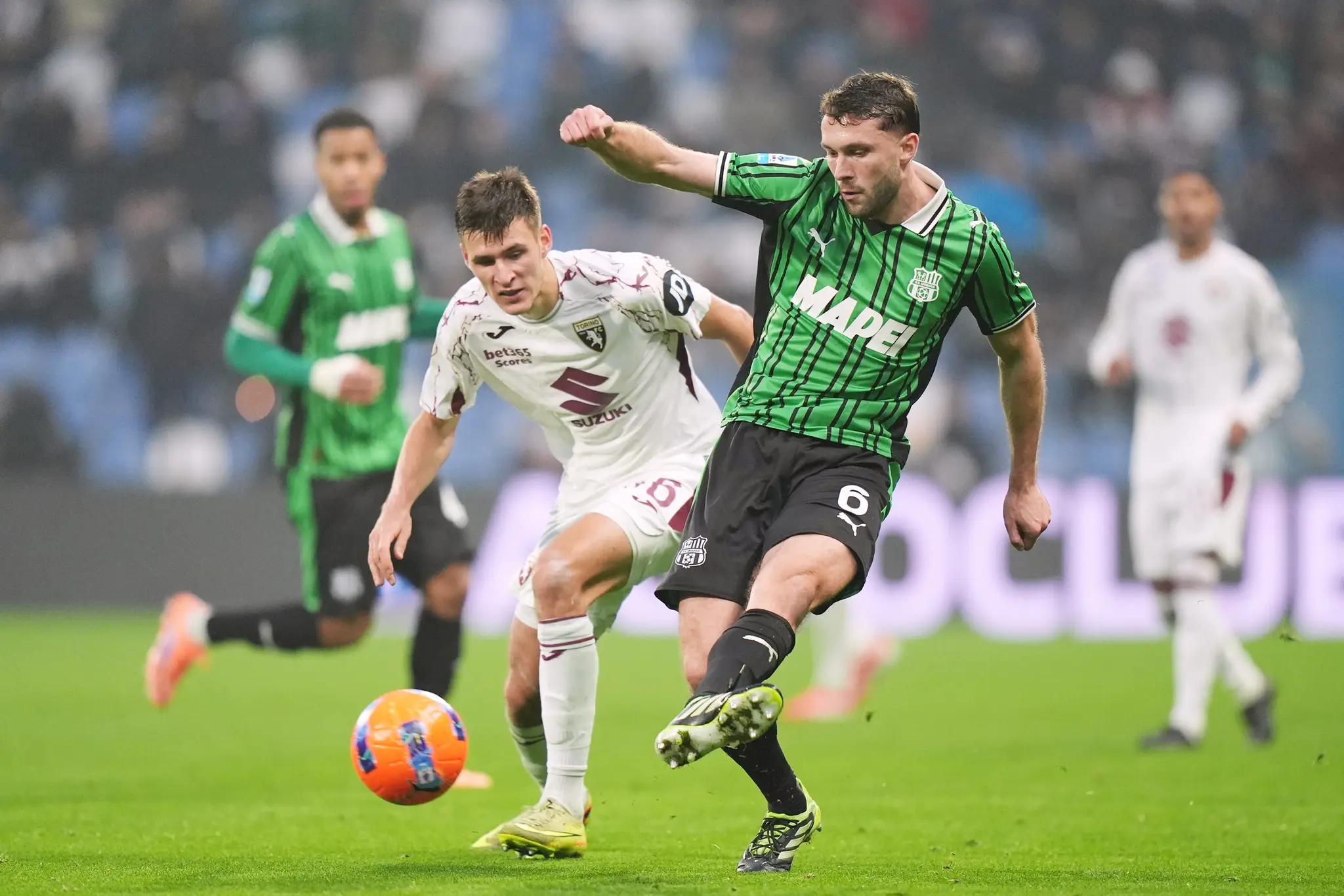 Hráč Sassuola Sebastian Walukiewicz.