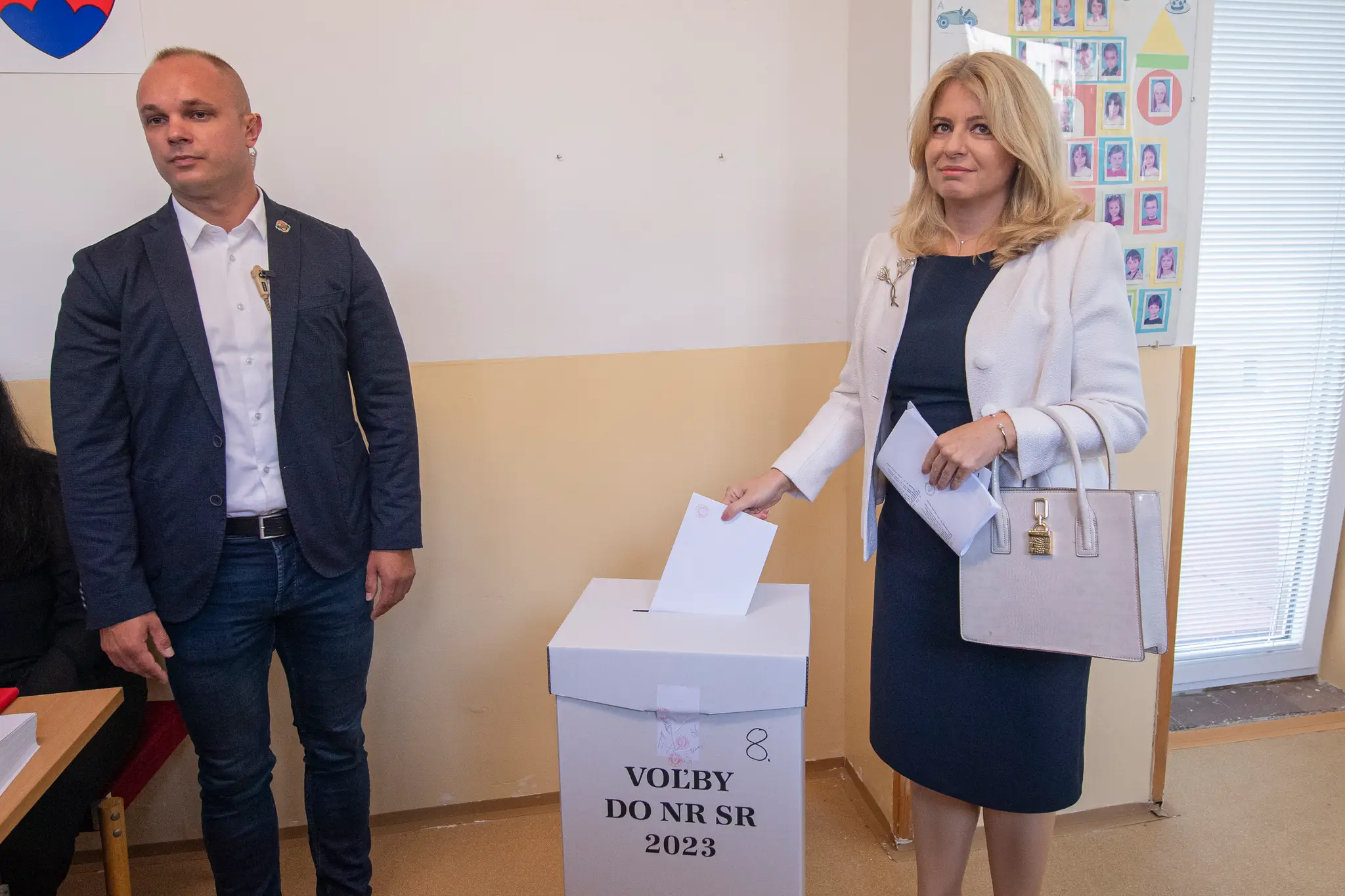 Zuzana Čaputová volila v Pezinku