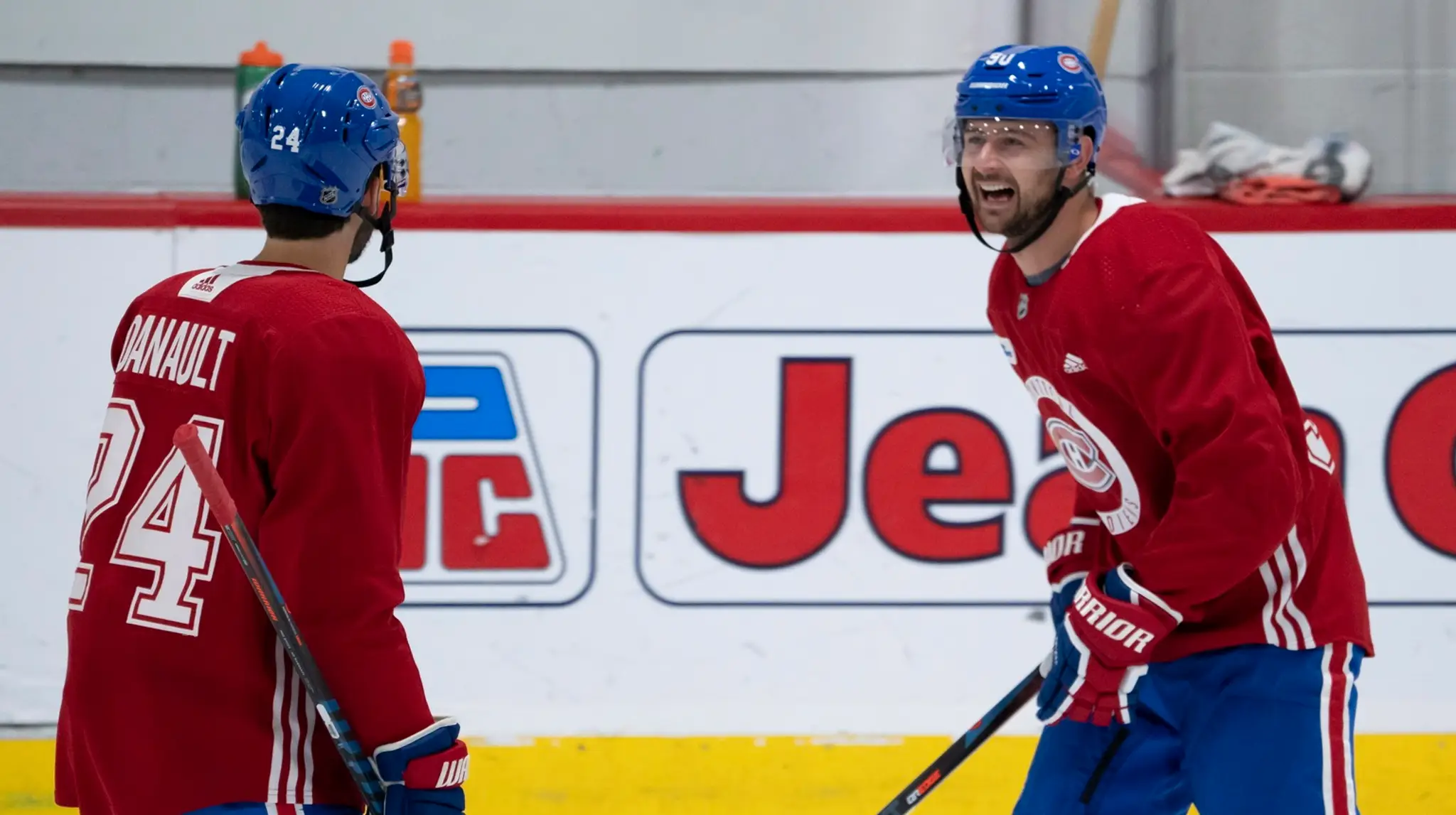 Tomáš Tatar a Phillip Danault.