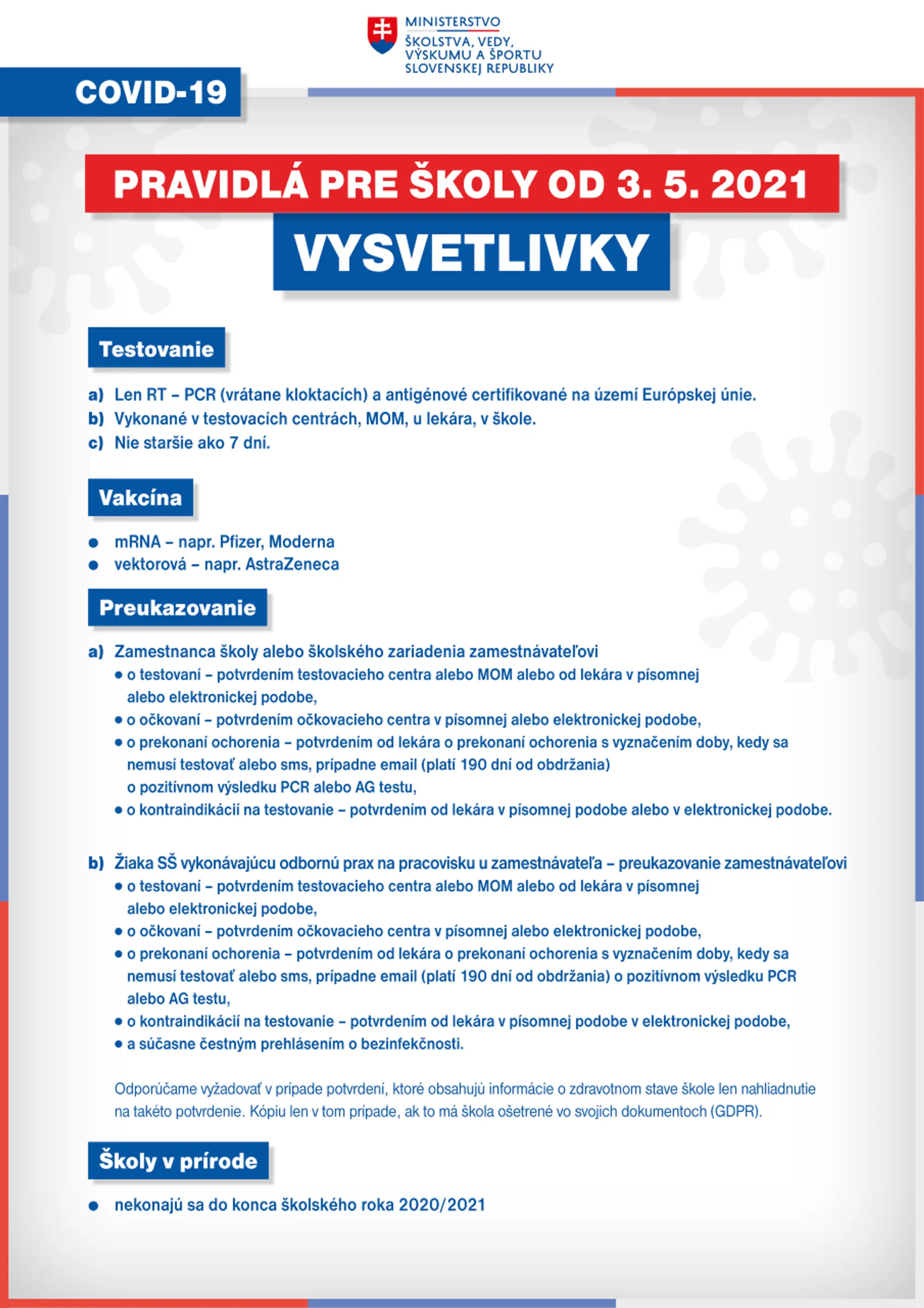 Vysvetlivky školského covid automatu.
