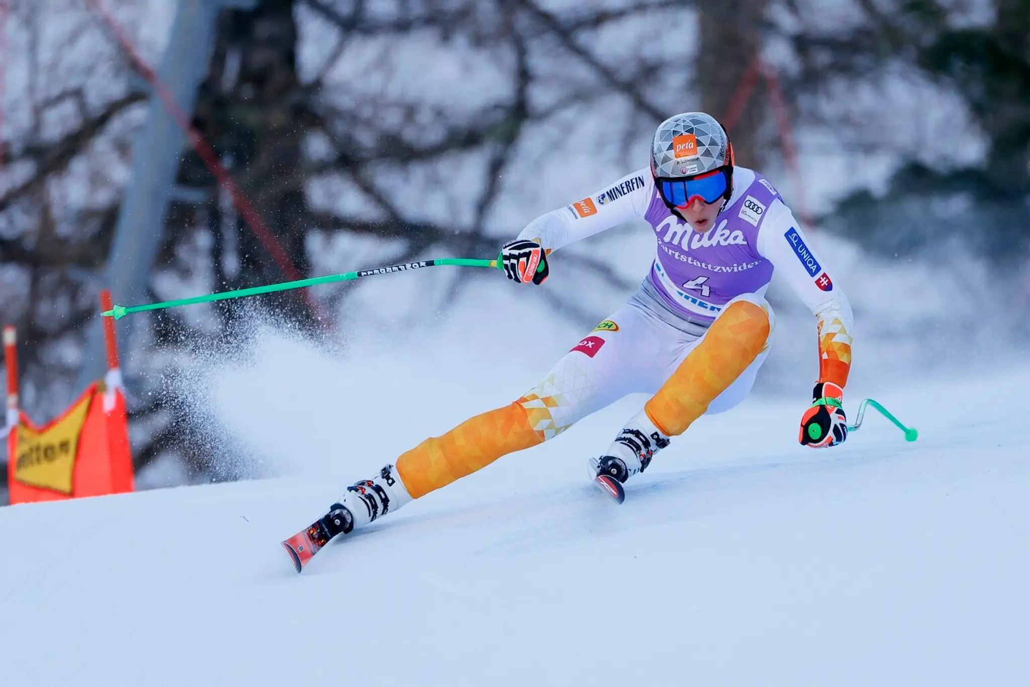 Petra Vlhová na trati v Zauchensee.