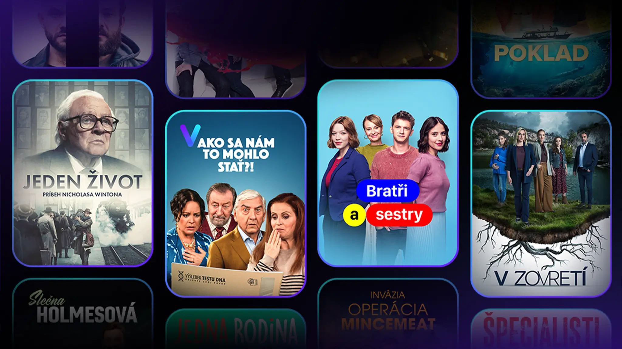 Filmy a seriály pre Sľub používateľov