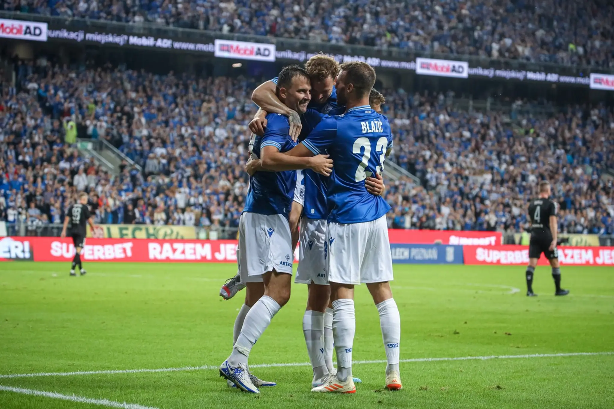 Futbalisti Lechu Poznaň.