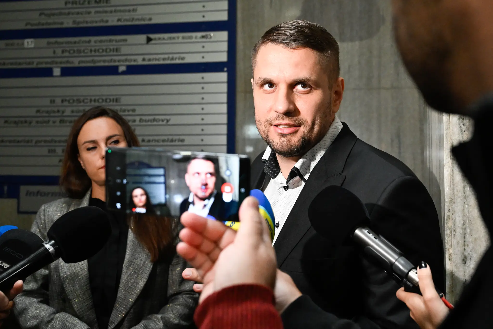 Na snímke advokát Adam Puškár, ktorý je obžalovaný z vraždy študenta Daniela Tupého.
