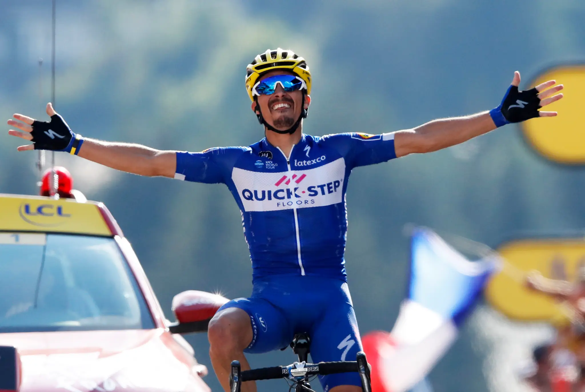 Julian Alaphilippe, víťaz 10. etapy Tour de France 2018.