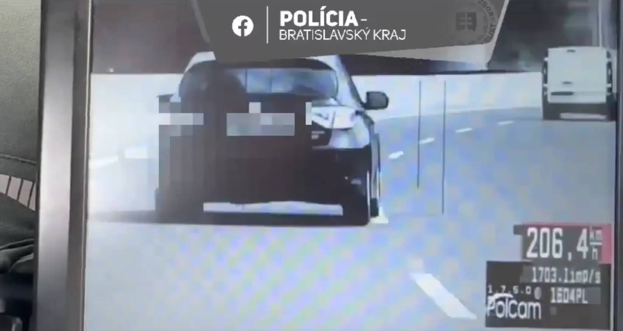 Vodičke namerali rýchlosť 206 km/h.  