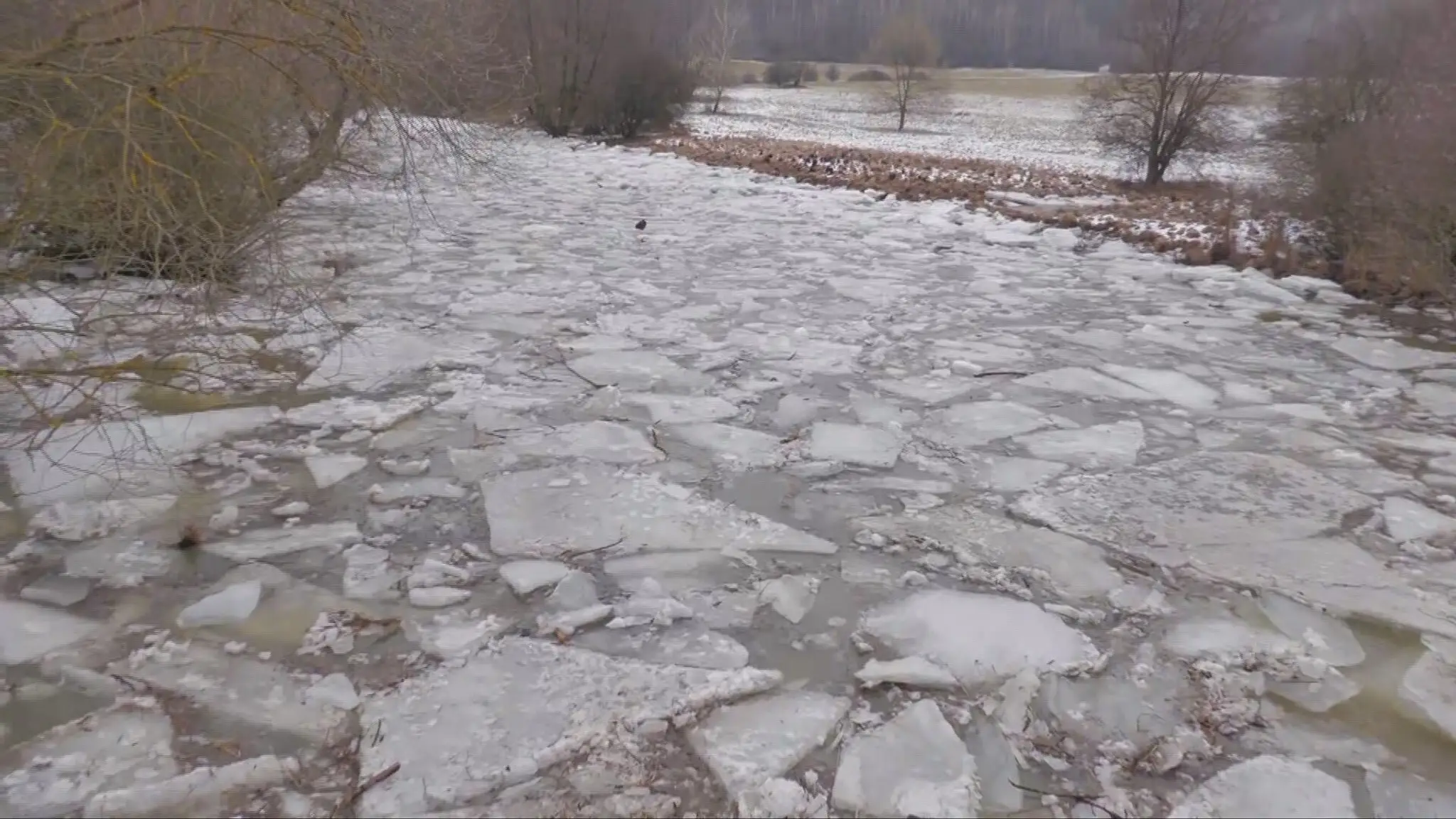 Ľadová bariéra na Slatine