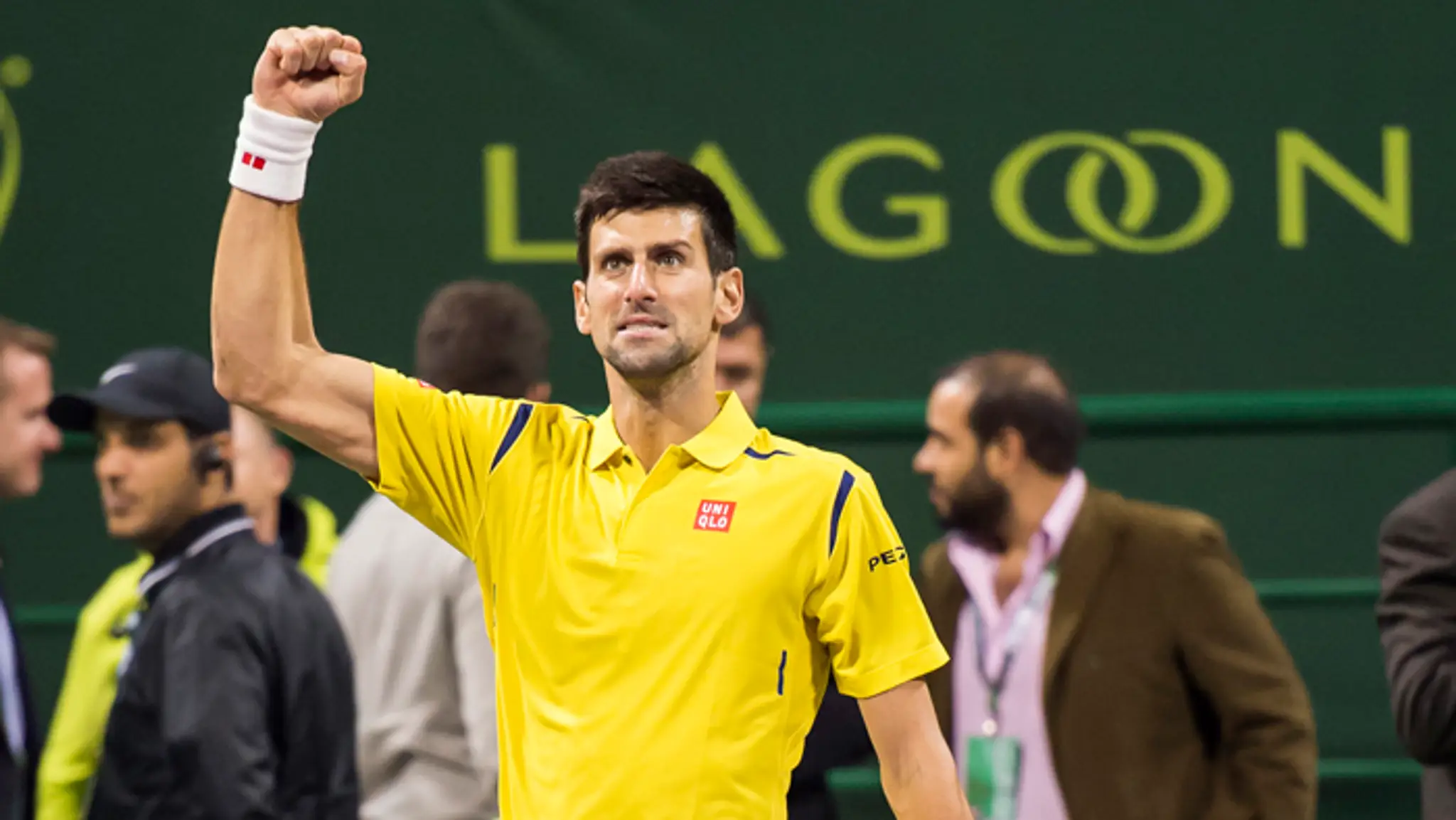 Novak Djokovič na turnaji v katarskej Dauhe.