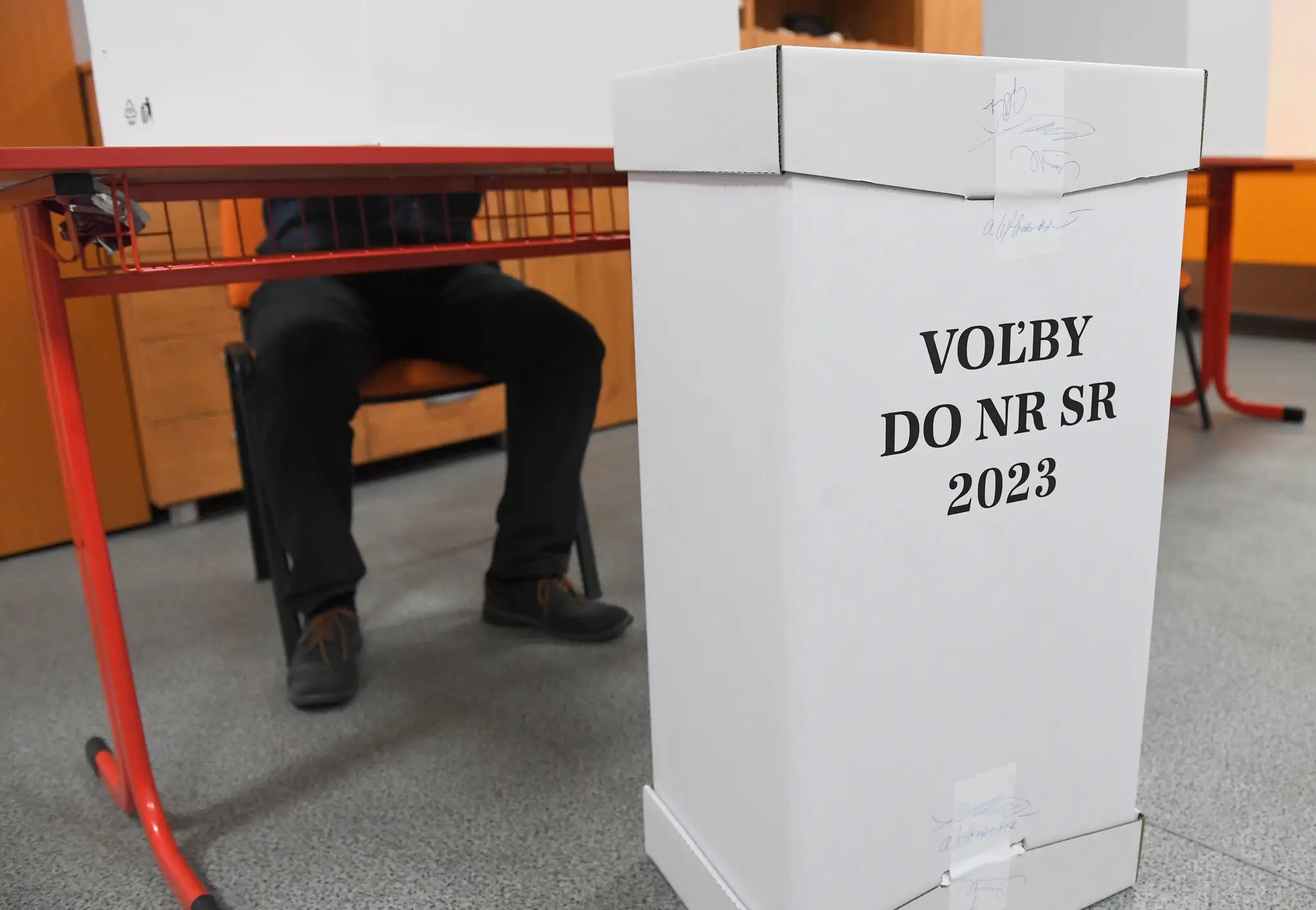 Volebná urna v Košiciach.