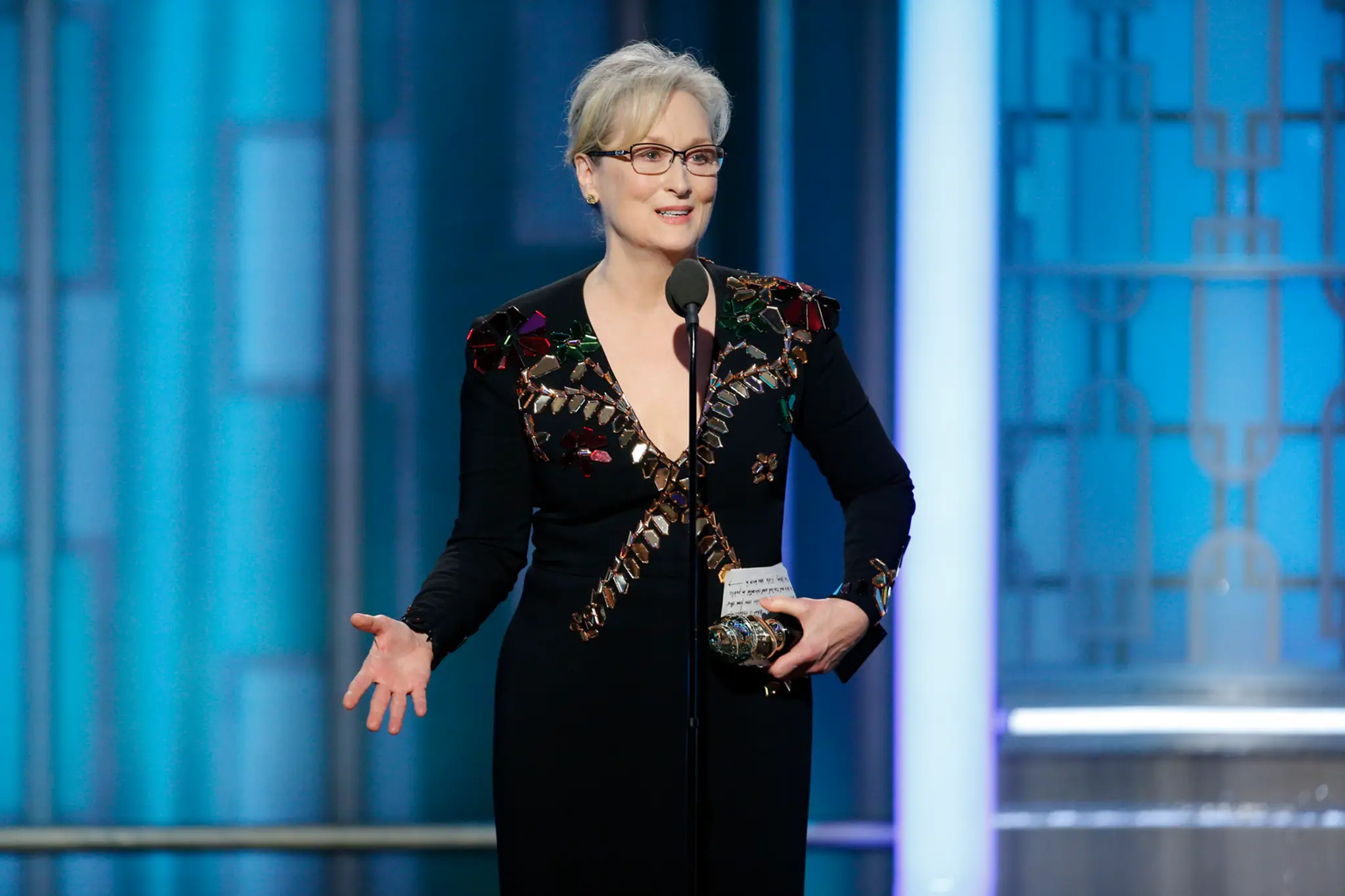 Meryl Streep skritizovala Trumpa. Kolegom sa z jej silných slov tisli slzy do očí