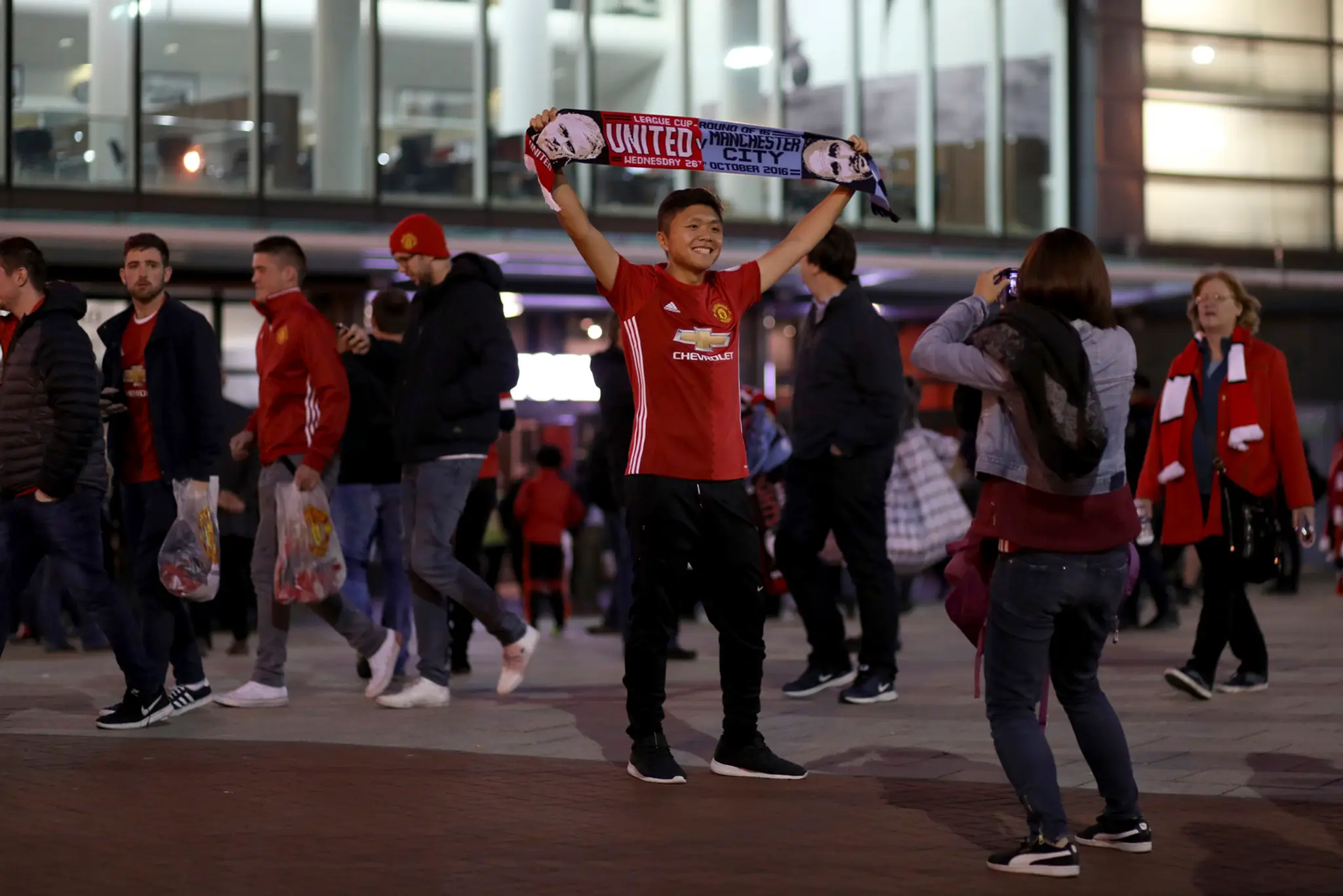 Fanúšikovia Manchestru United.