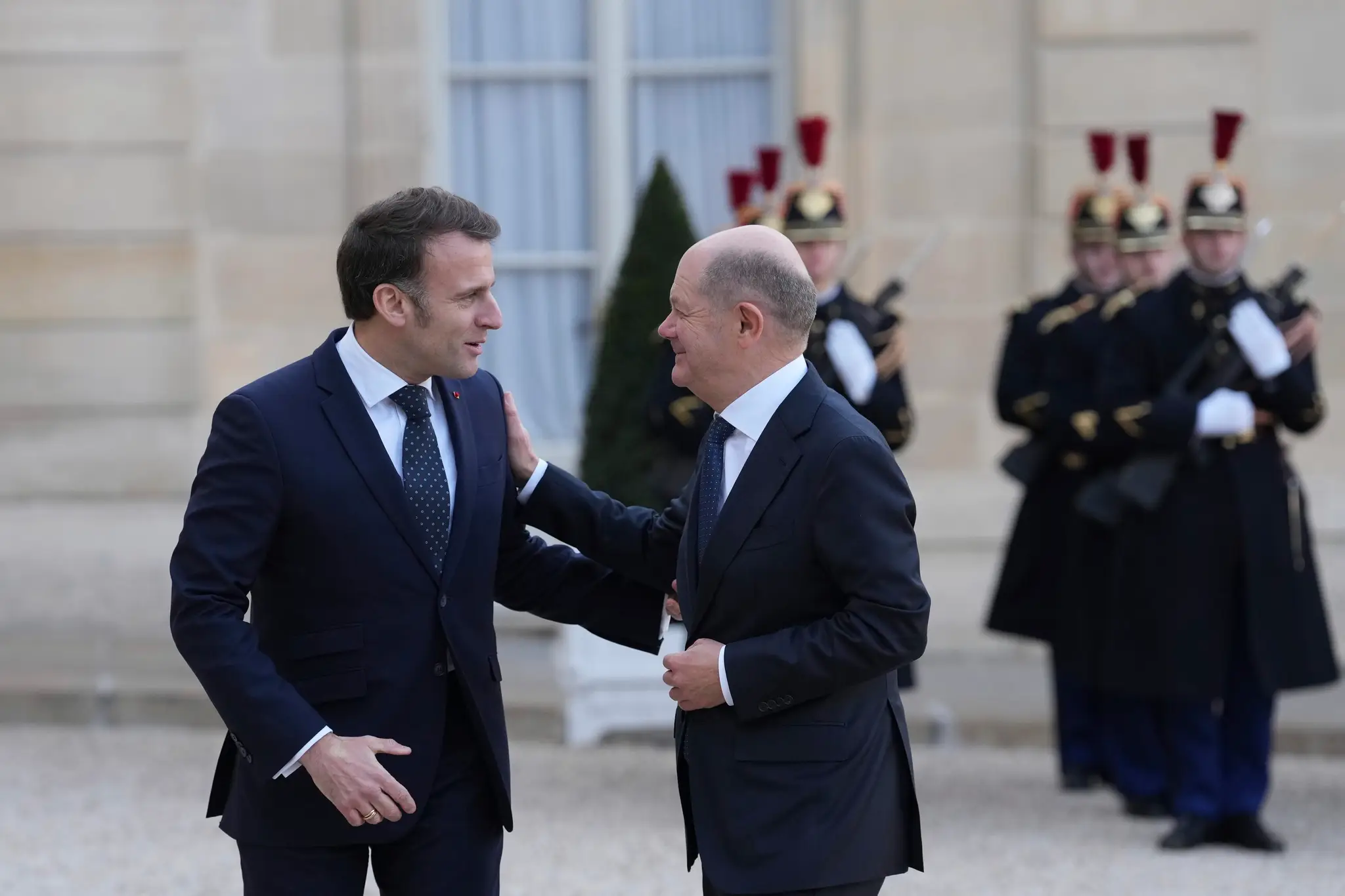 Emmanuel Macron a Olaf Scholz