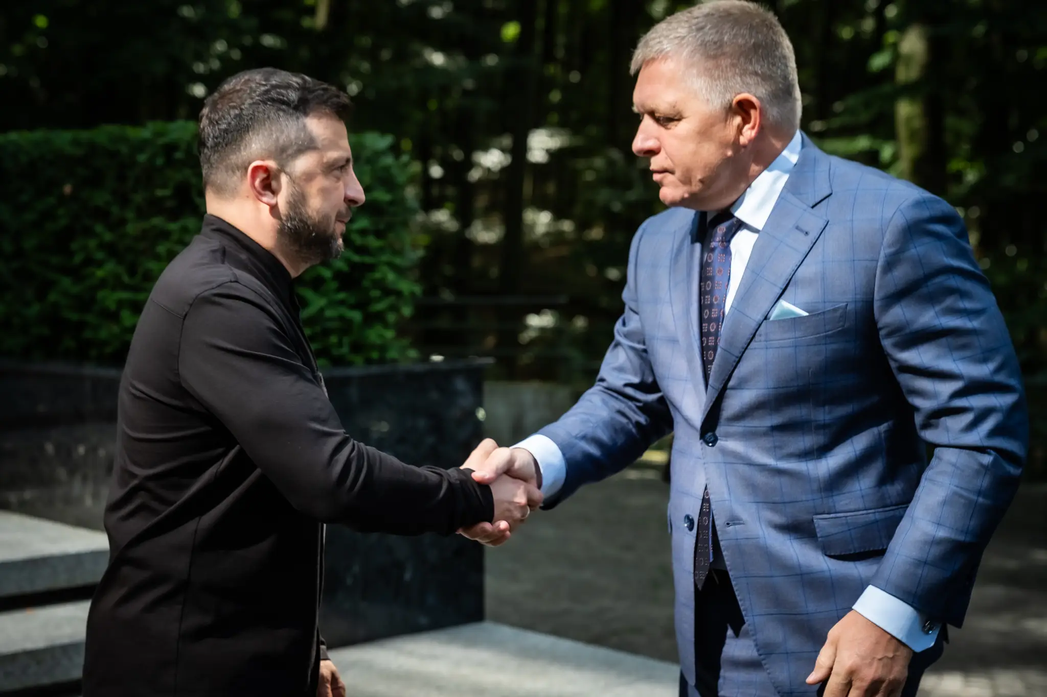 Volodymyr Zelenskyj a Robert Fico