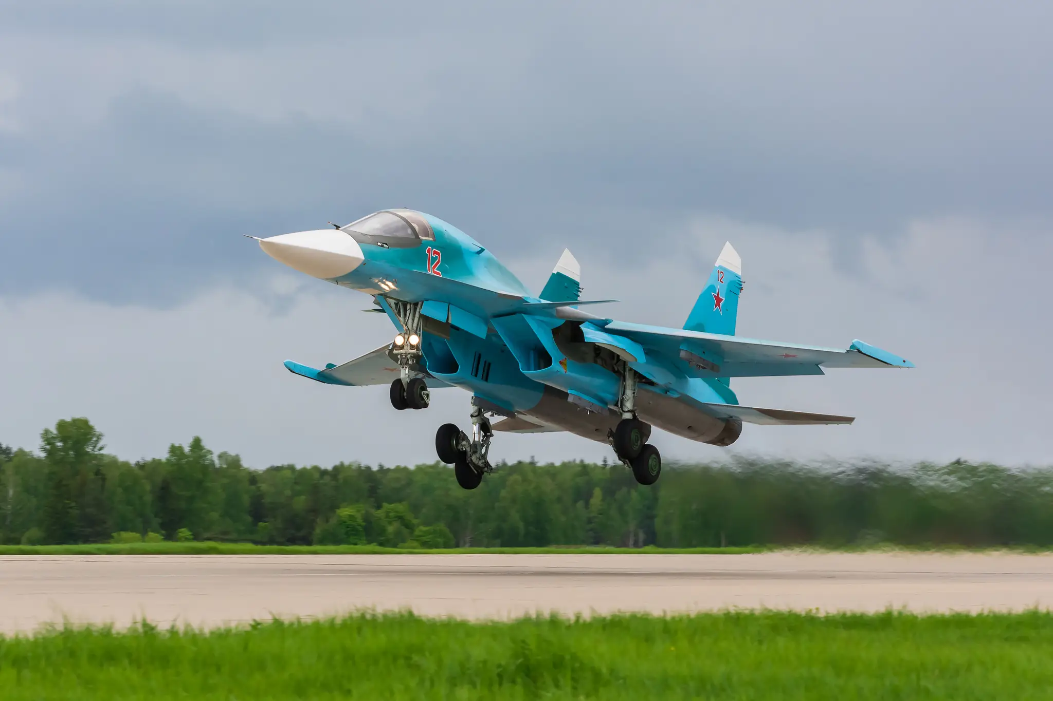 Ruský bombardér Su-34.