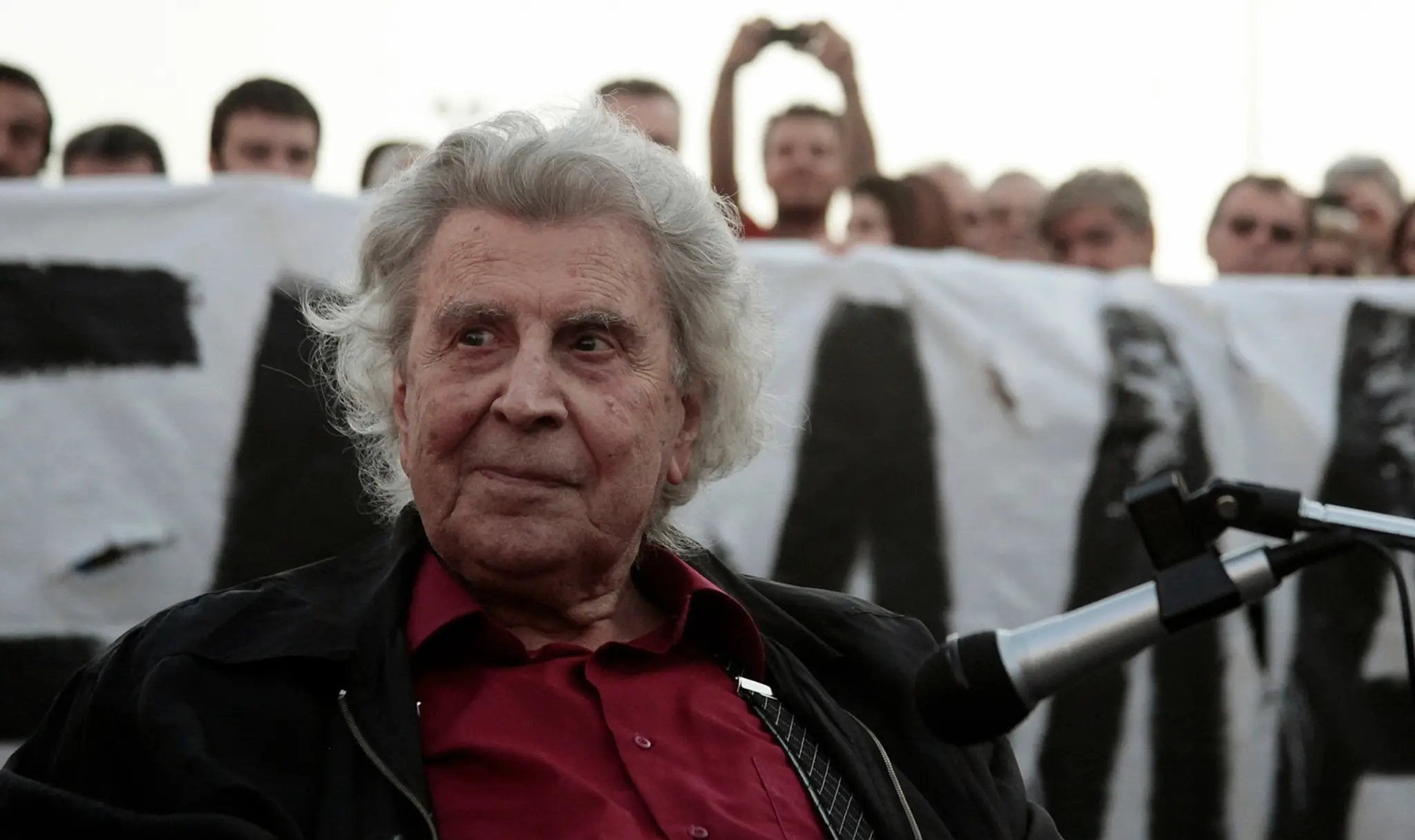 Mikis Theodorakis na archívnej snímke z roku 2011.
