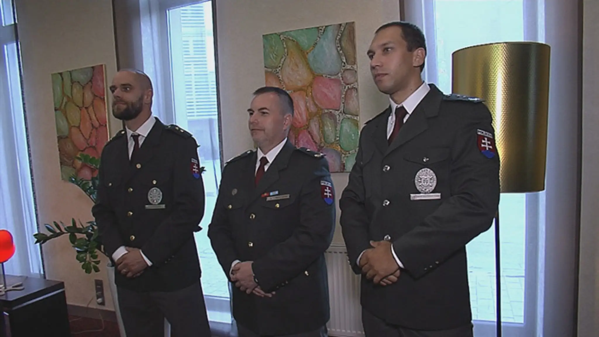 Ocenení policajti.