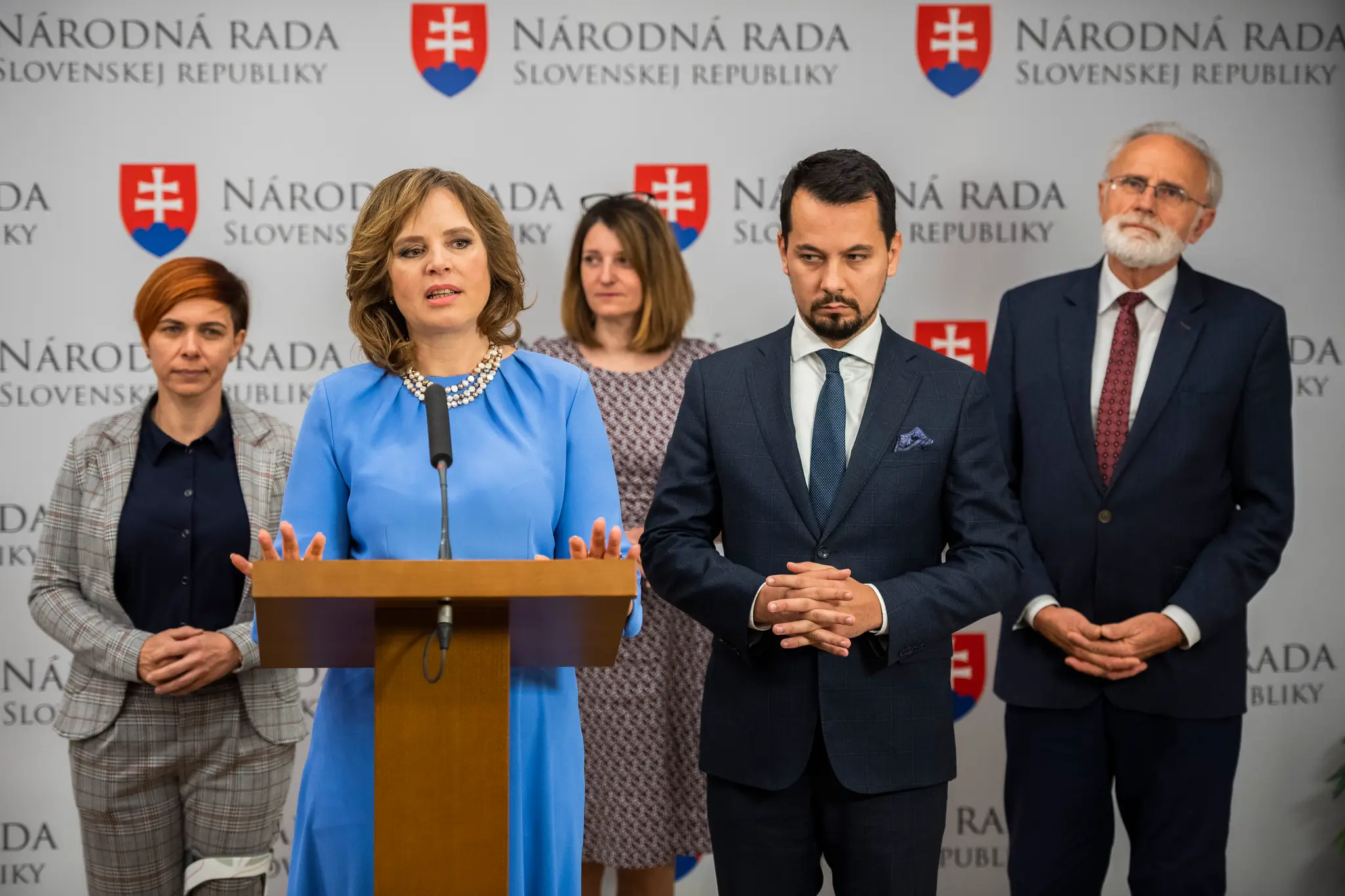 Miriam Šuteková, Veronika Remišová, Jana Žitňanská, Juraj Šeliga a Ján Mičovský