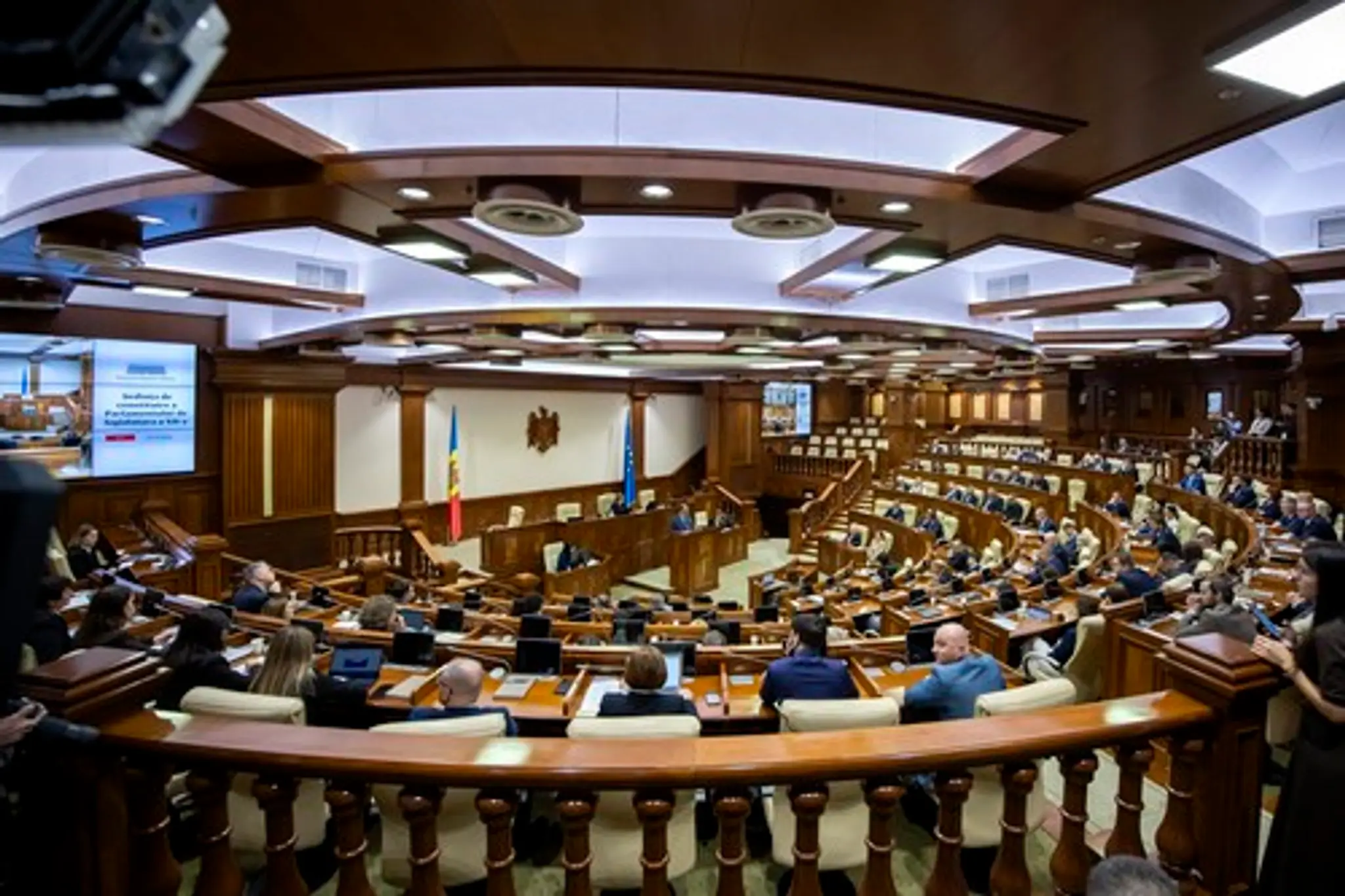 Moldavský parlament.