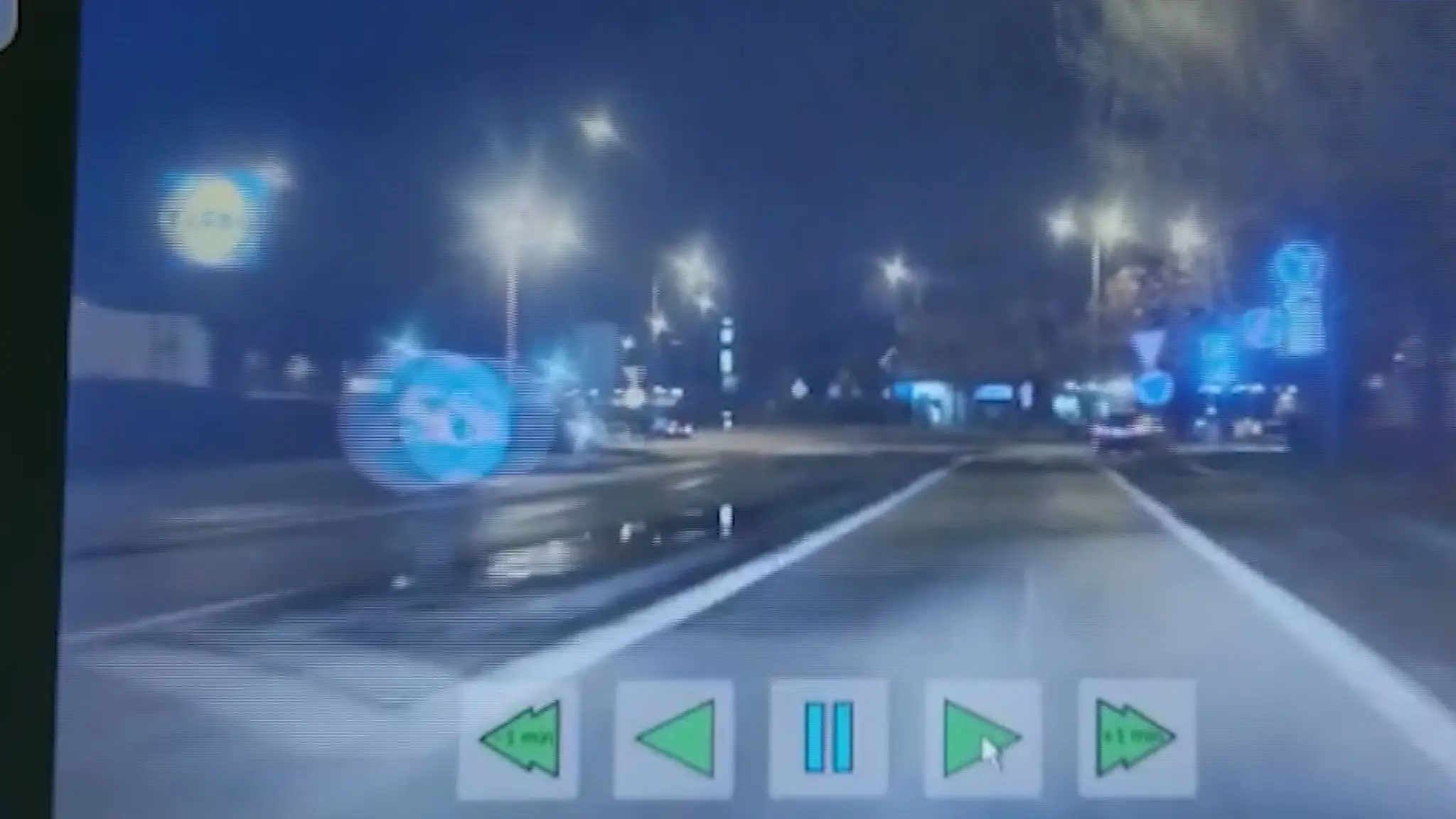 Záber z policajnej naháňačky.