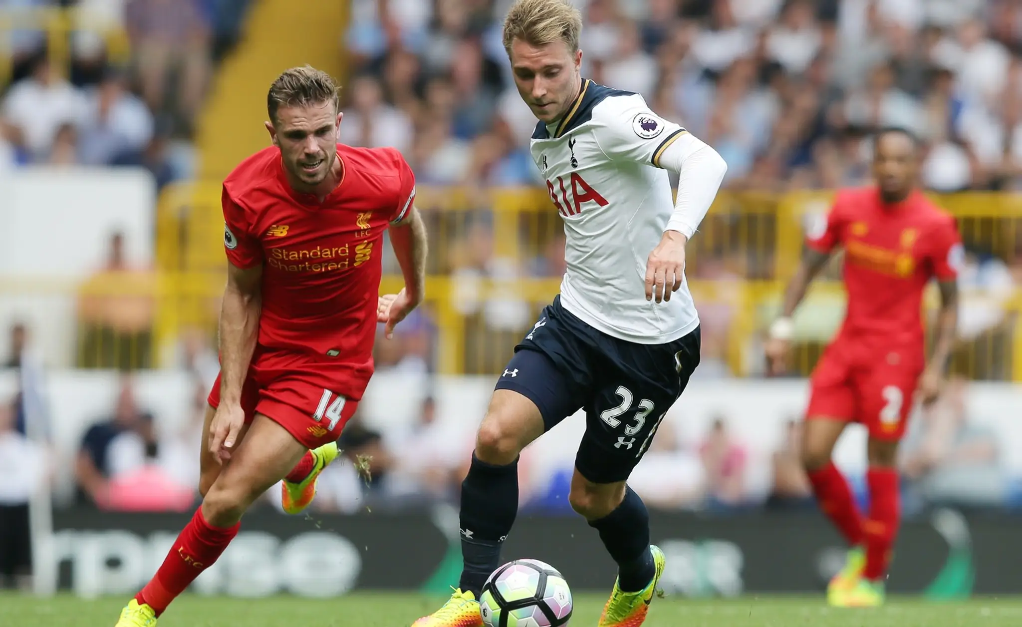 Snímka zo zápasu Tottenham - Liverpool