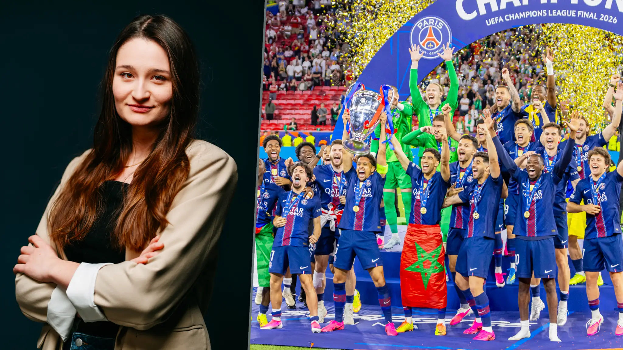 Slovenka Dominika Körtvélyesiová fotila finále Ligy majstrov.