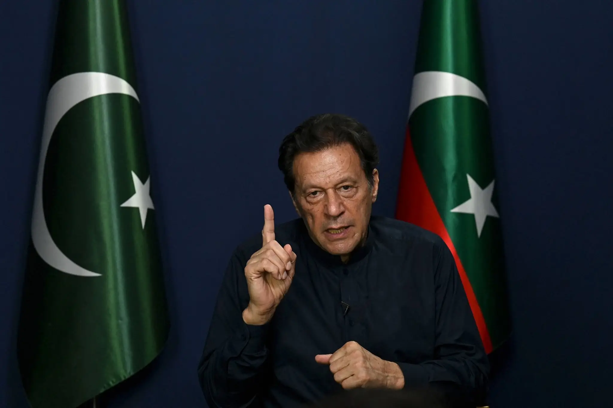 Pakistanský expremiér Imran Chán.