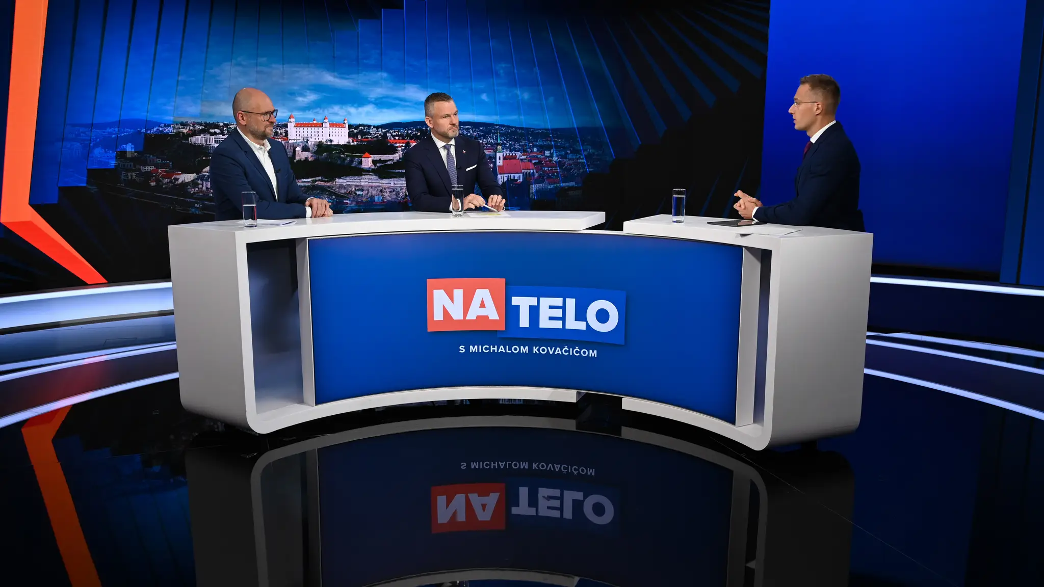 Peter Pellegrini a Richard Sulík v relácii Na telo.