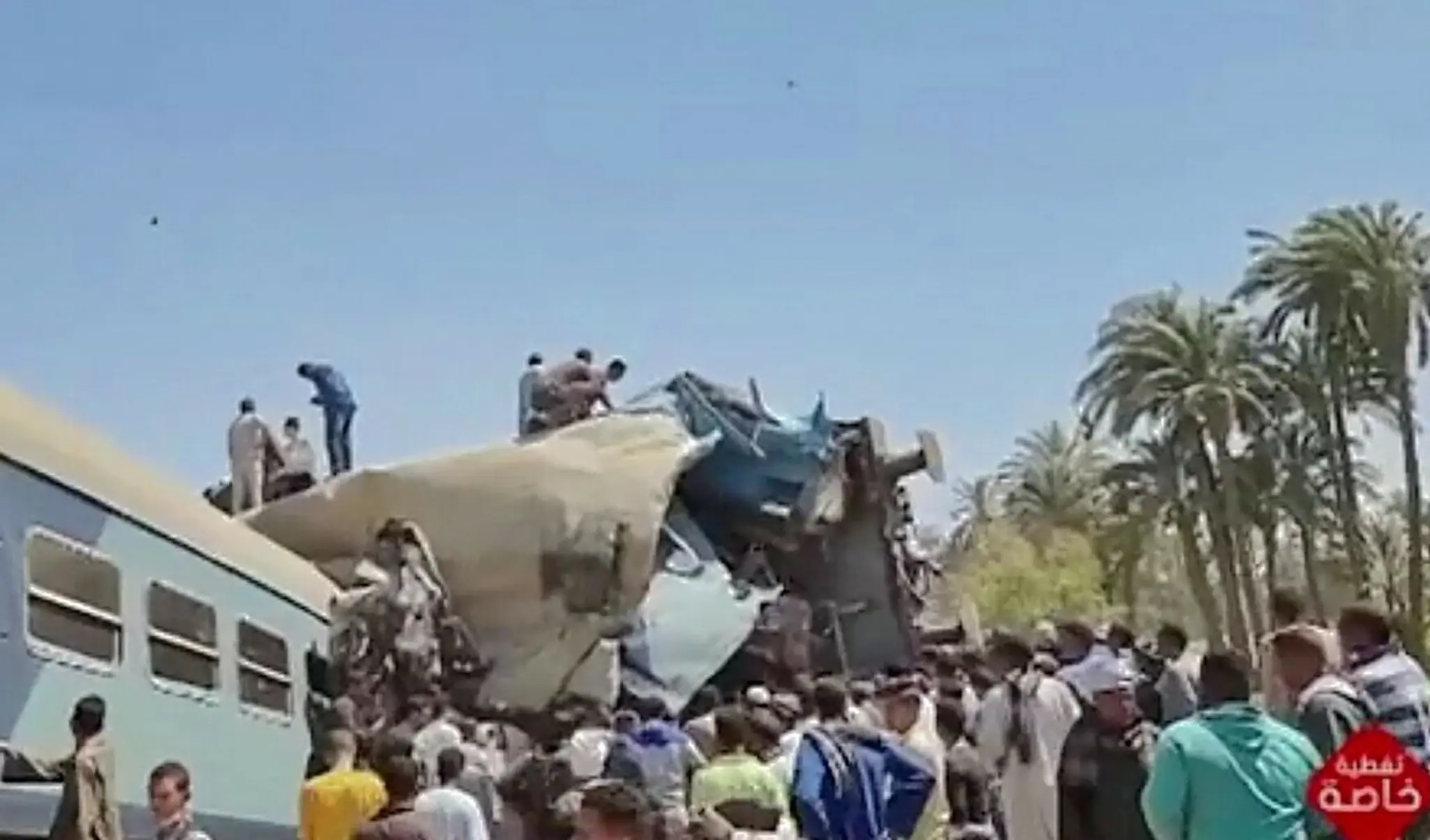 Zrážka vlakov v Egypte
