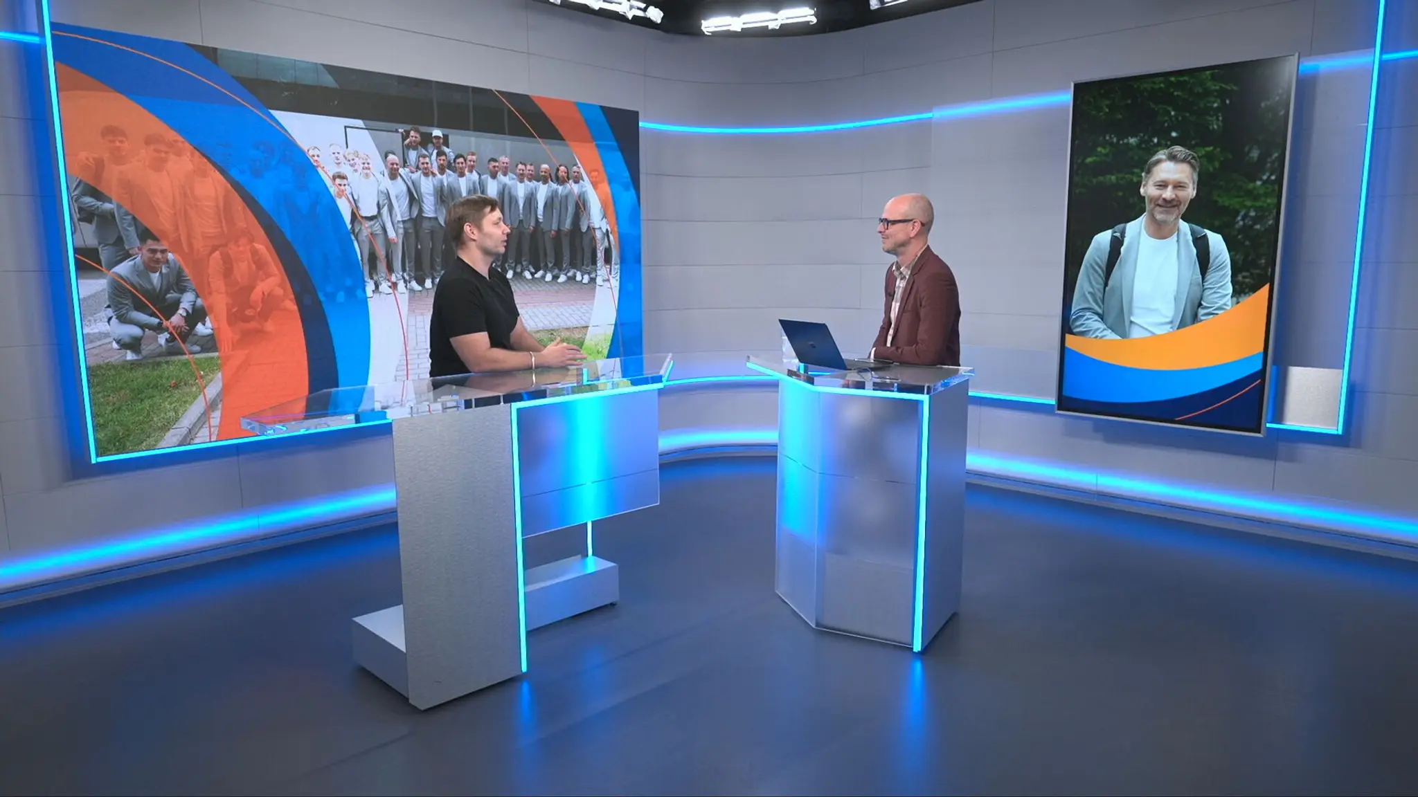 Marek Marušiak v štúdiu TN live.