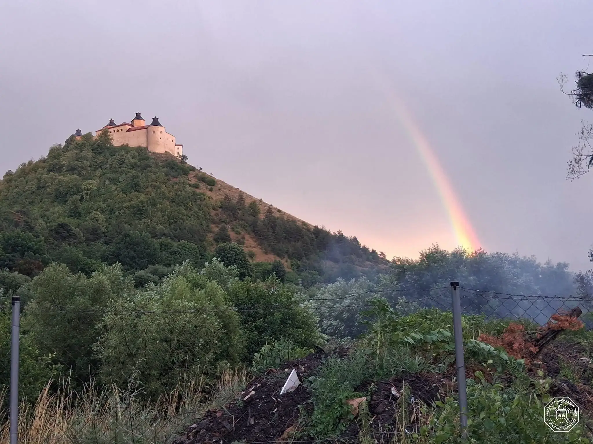 Požiar na zbernom dvore