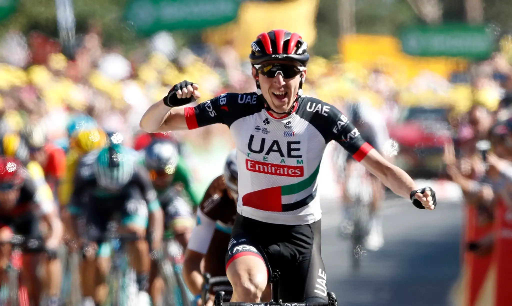 Daniel Martin sa raduje z víťazstva v 6- etape TdF 2018.