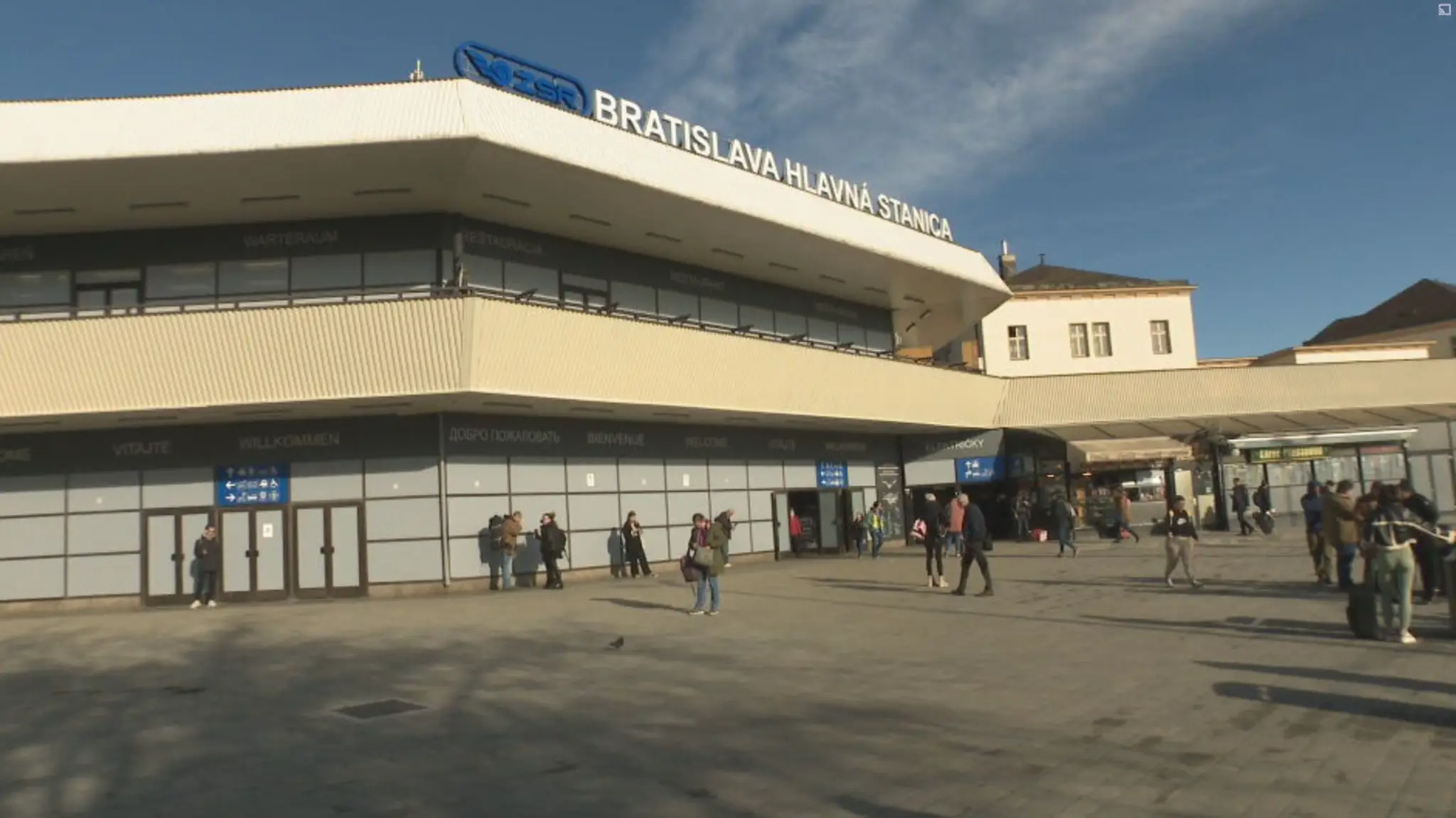 Hlavná stanica v Bratislave po rekonštrukcii.