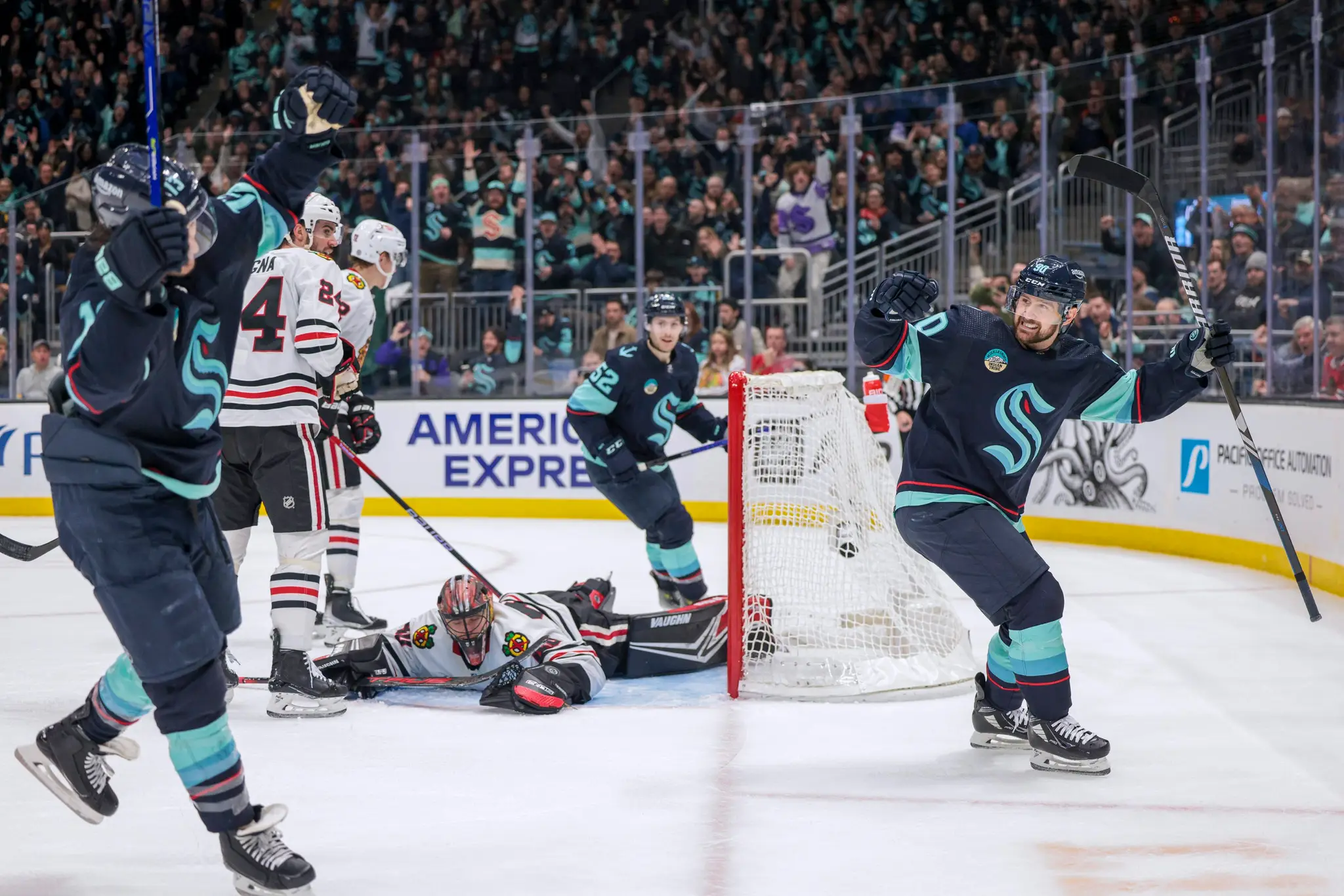 Tomáš Tatar pomohol dvoma gólmi k triumfu Seattlu nad Chicagom.