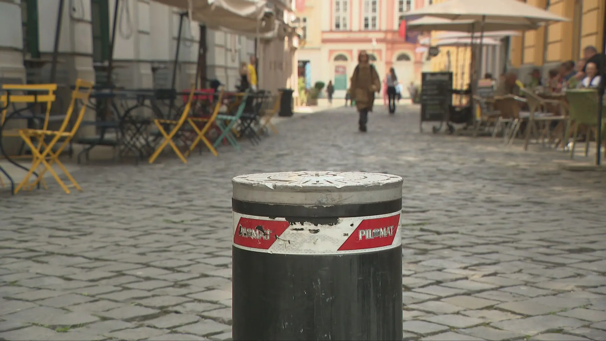 Stĺpik v Starom meste Bratislavy 